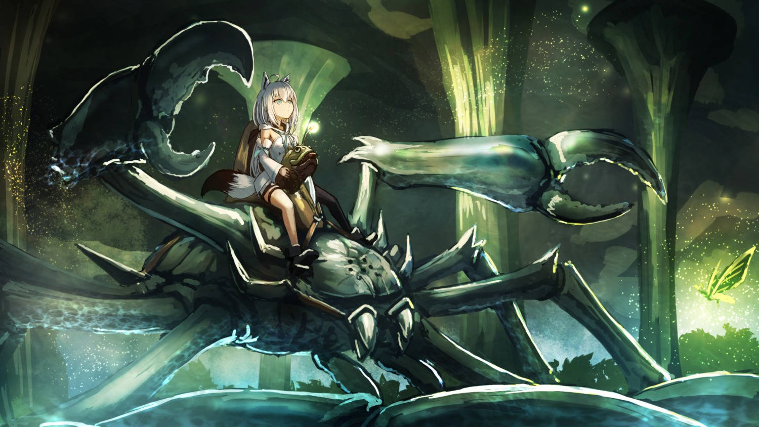 Fondo de Escritorio de Arte Anime Estético de Cueva Fantástica Fondos de pantalla