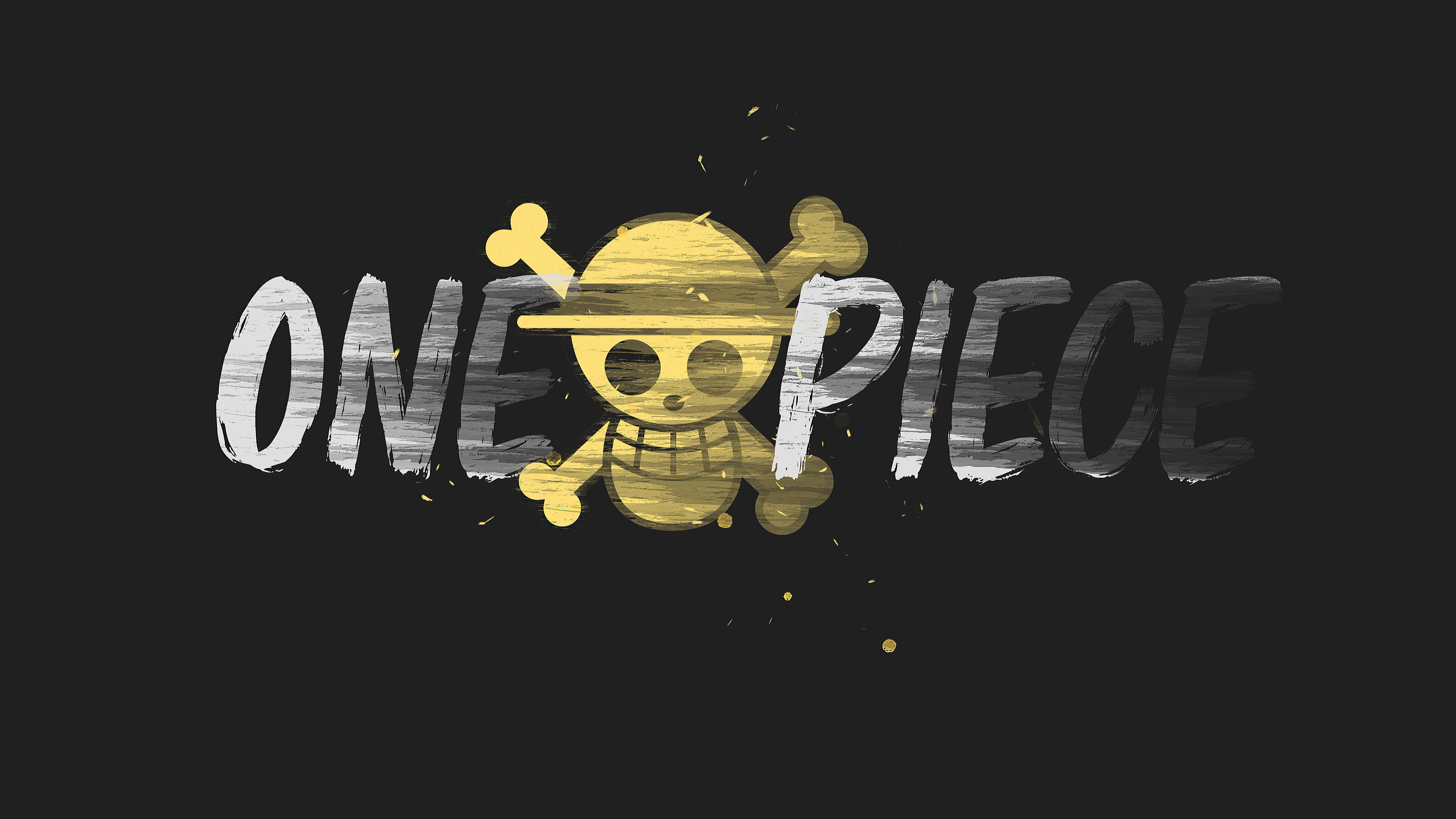 Fondo de escritorio de One Piece con calavera dorada Fondos de pantalla