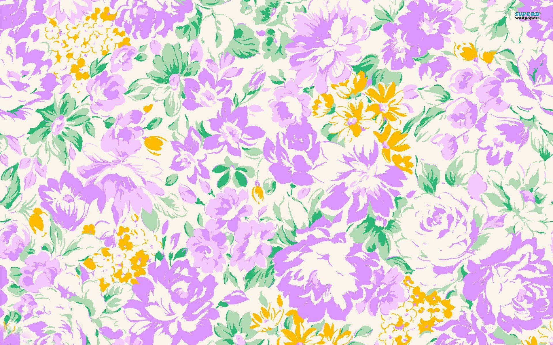 Fondo de Escritorio Floral con Pintura Colorida Fondos de pantalla
