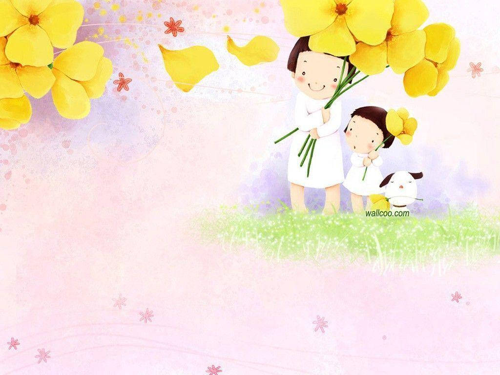 Fondo de Escritorio Lindo con Flores Amarillas Fondos de pantalla
