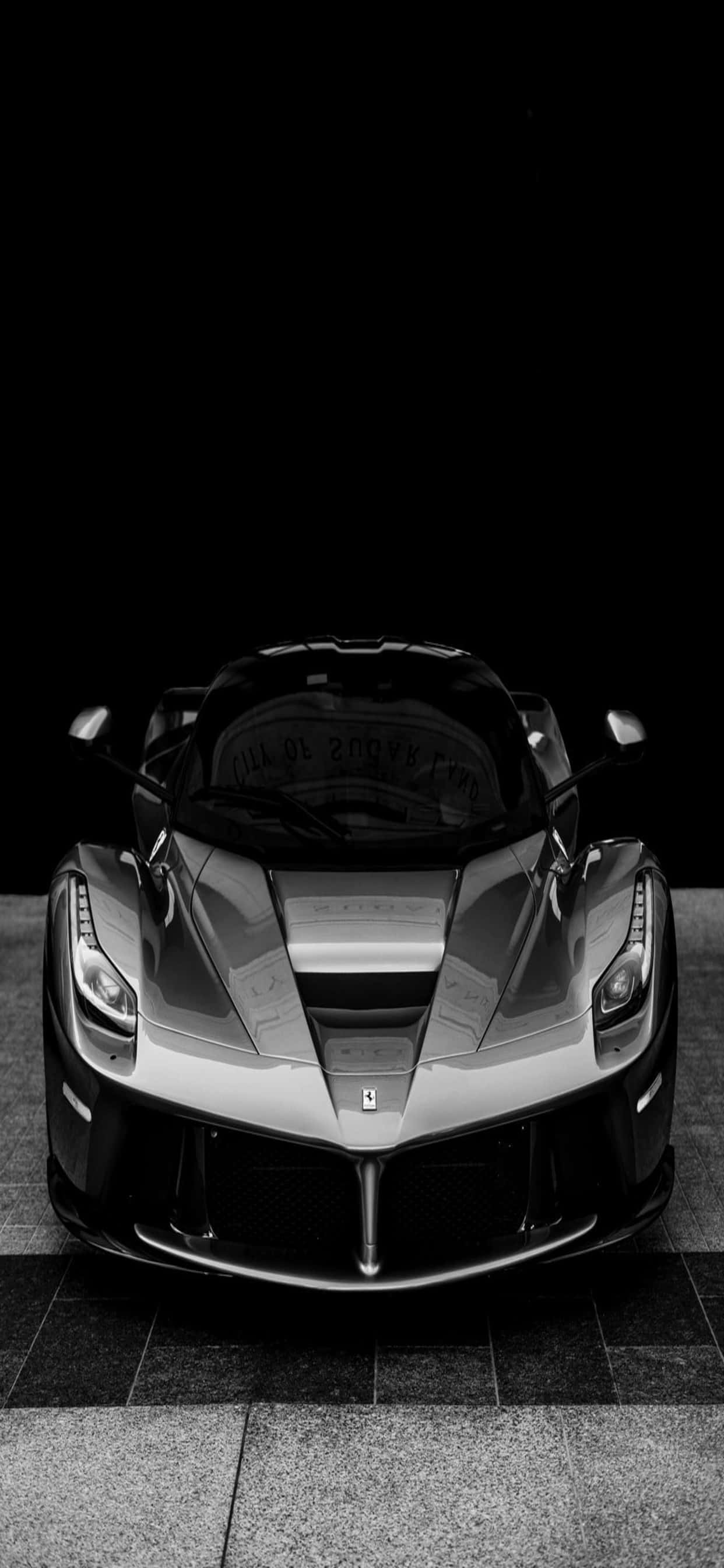 Fondo de Ferrari para iPhone Xs Max LaFerrari Negro Brillante Fondos de pantalla