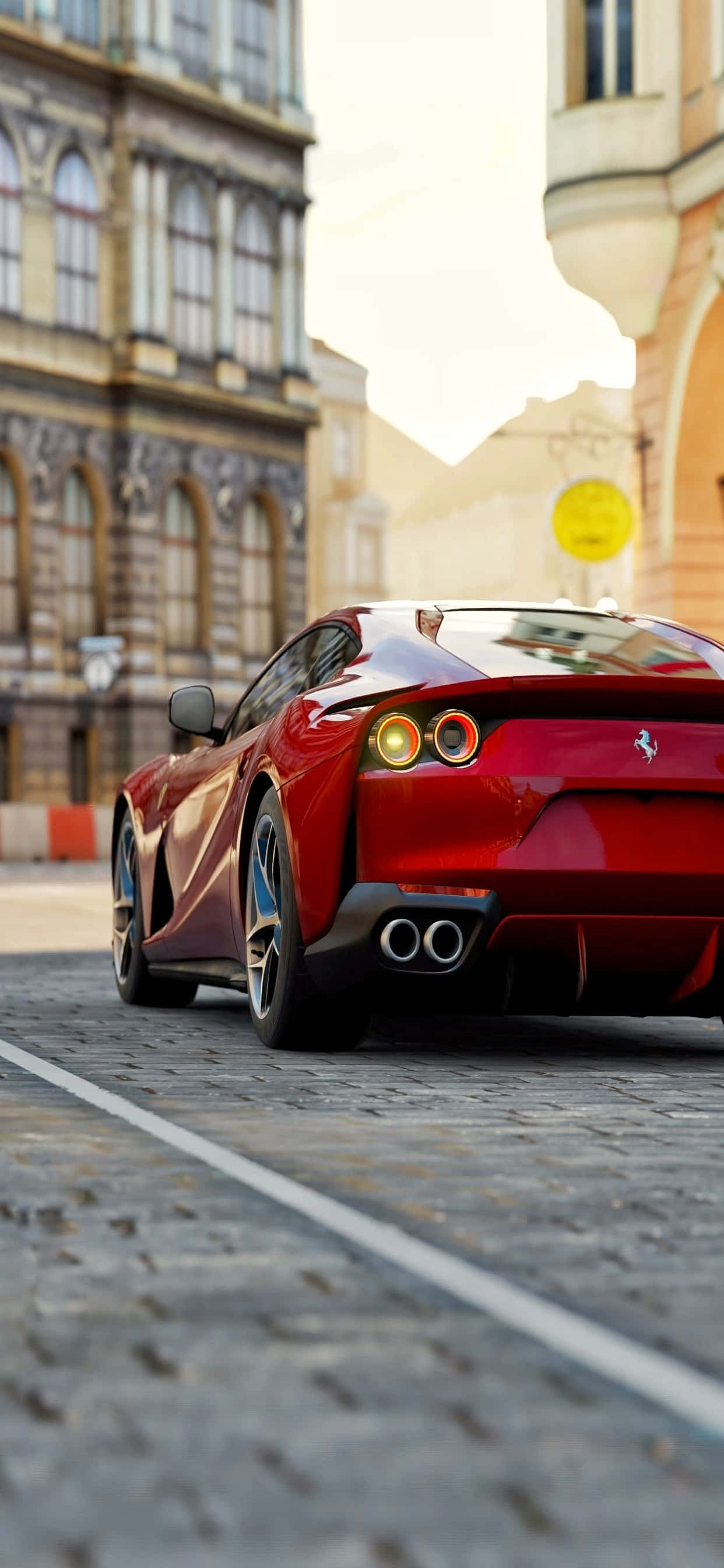 Fondo de Ferrari para iPhone Xs Max Rojo Ferrari 812 Superfast Fondos de pantalla