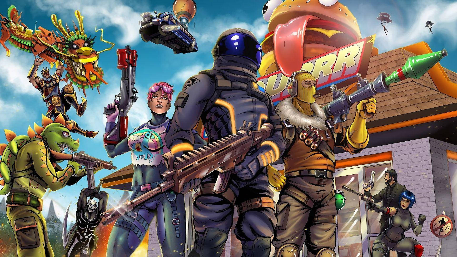 Fondo de Fortnite Genial y Caricaturesco Fondos de pantalla