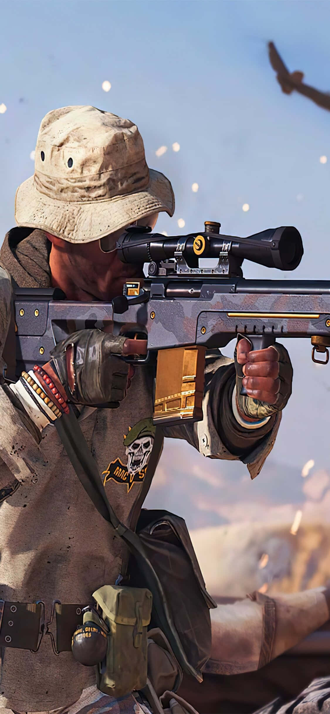 Fondo de Francotirador de Call of Duty Black Ops Cold War para iPhone XS Fondos de pantalla