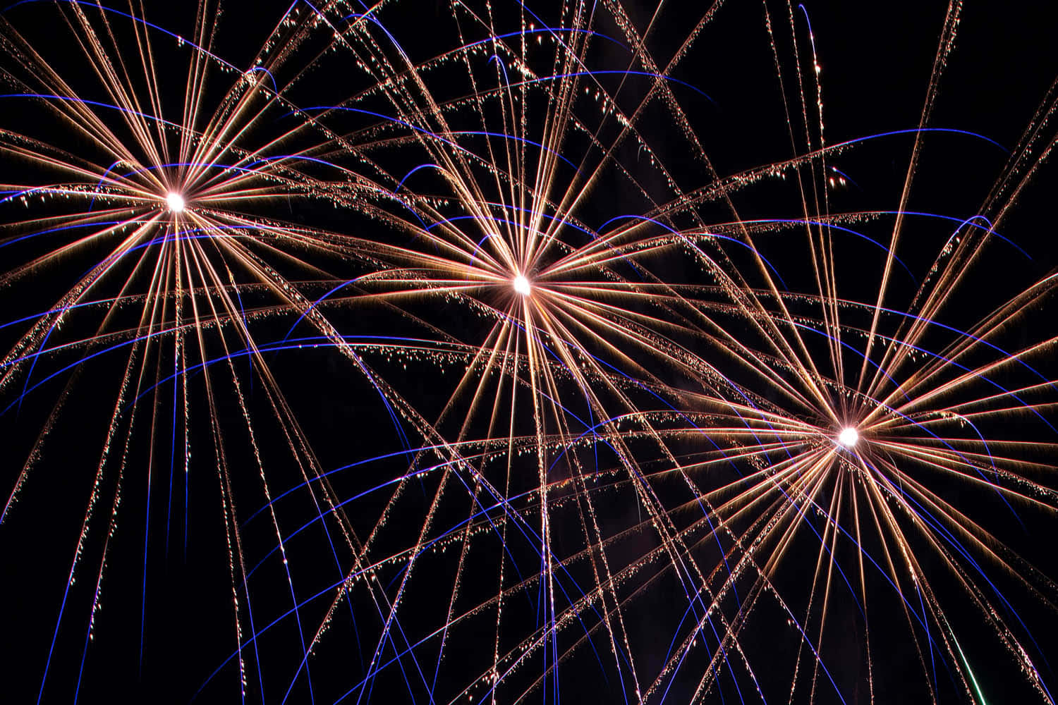 Fondo de Fuegos Artificiales con Estelas Largas Fondos de pantalla