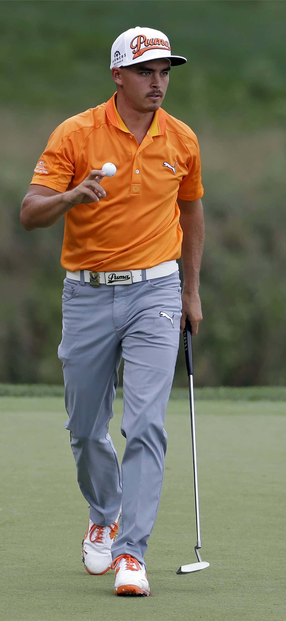 Fondo de golf para iPhone Xs con Rickie Fowler Fondos de pantalla
