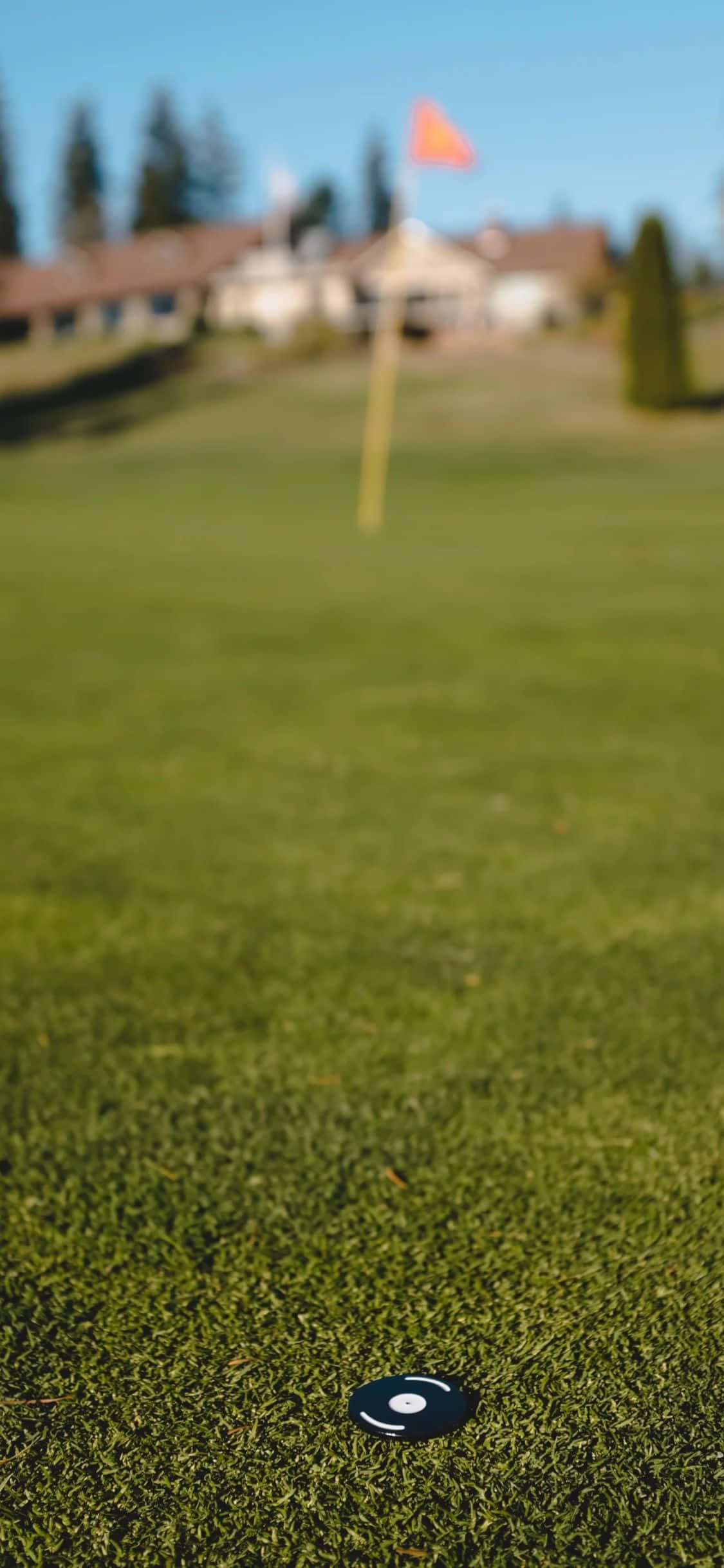Fondo de golf para iPhone Xs con CC en campo de golf Fondos de pantalla
