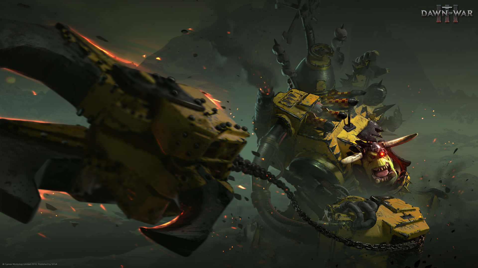 Fondo de Gorgutz, Señor de la Guerra Orko, de Dawn of War III Fondos de pantalla
