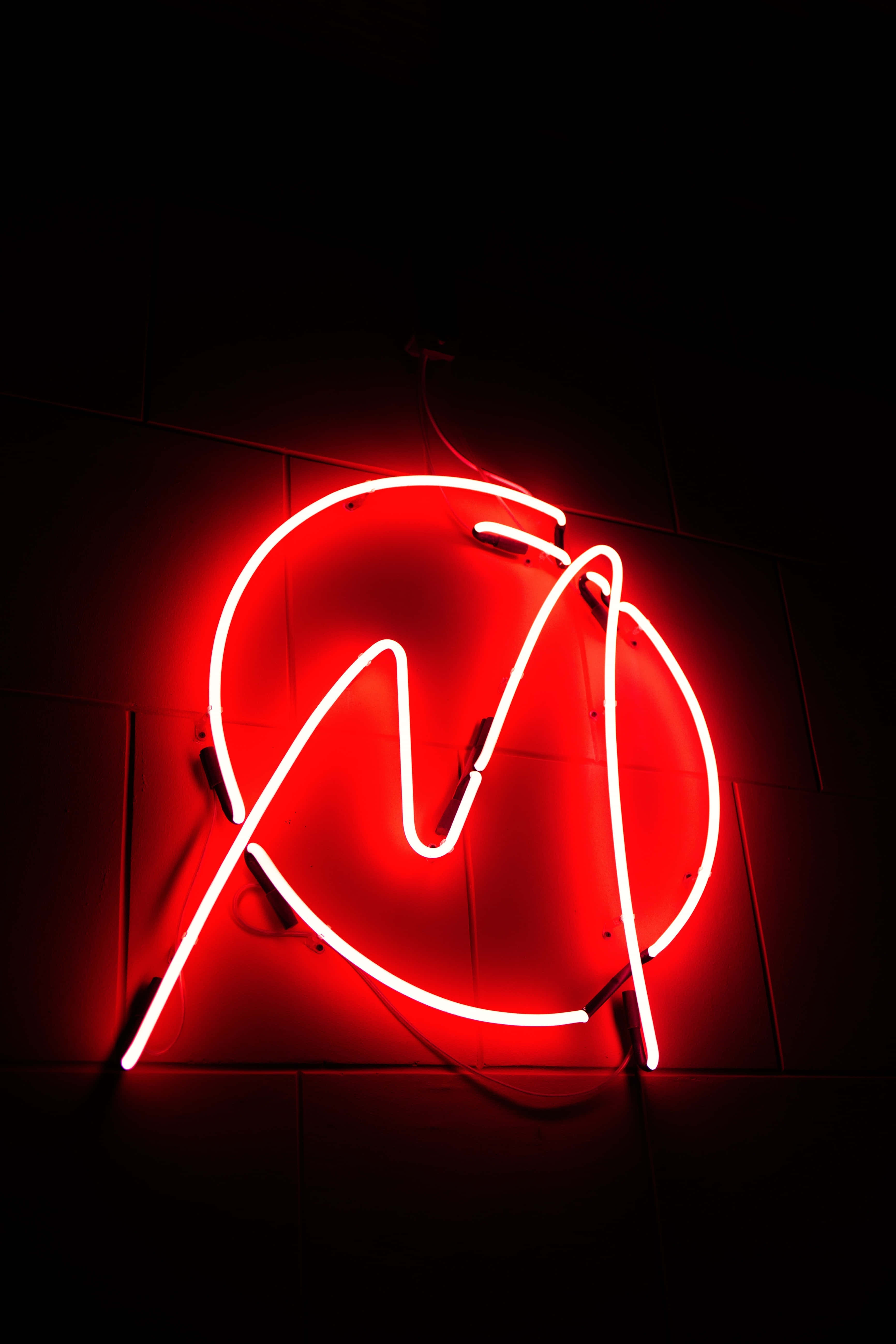 Fondo de Gradiente Rojo Neón Iluminado Fondos de pantalla