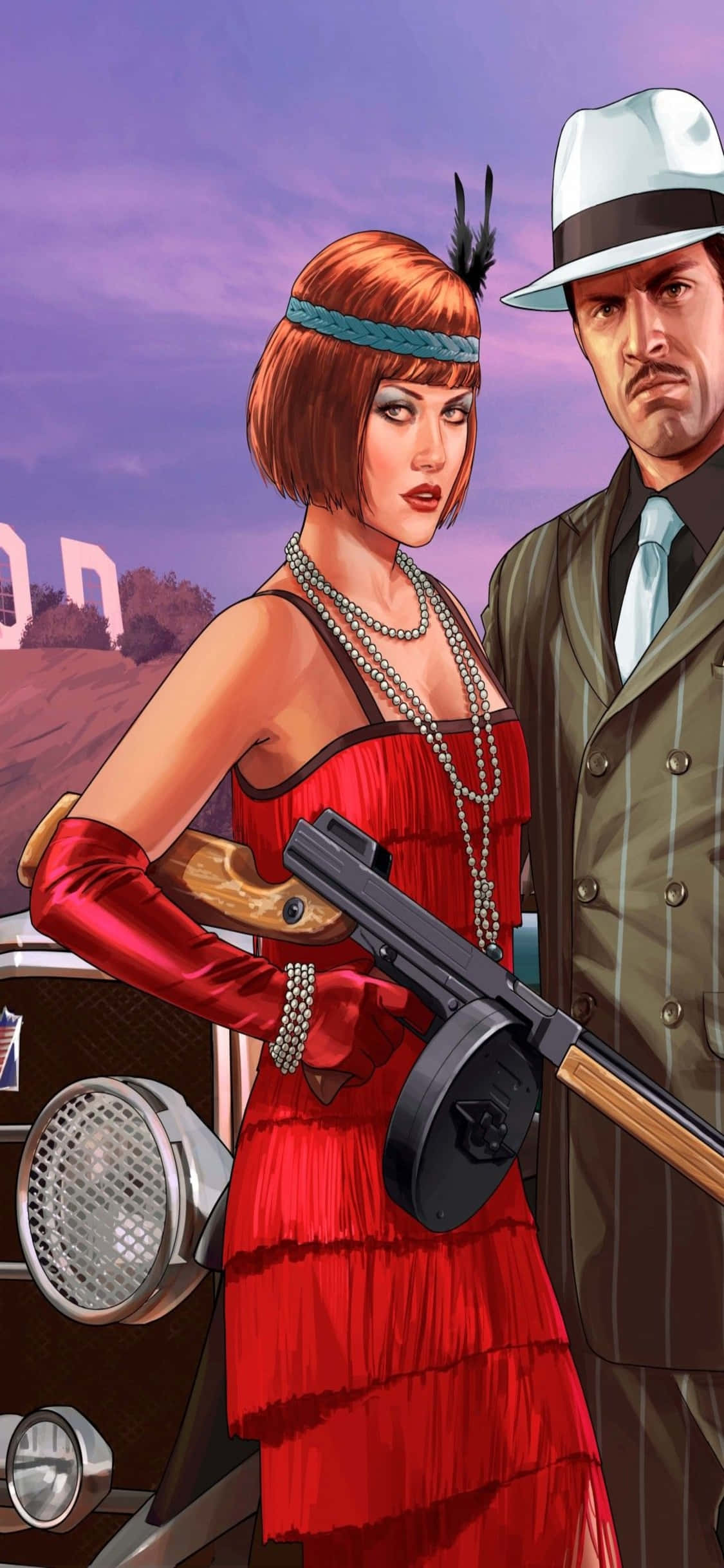 Fondo de Grand Theft Auto V para iPhone X del evento de San Valentín Fondos de pantalla