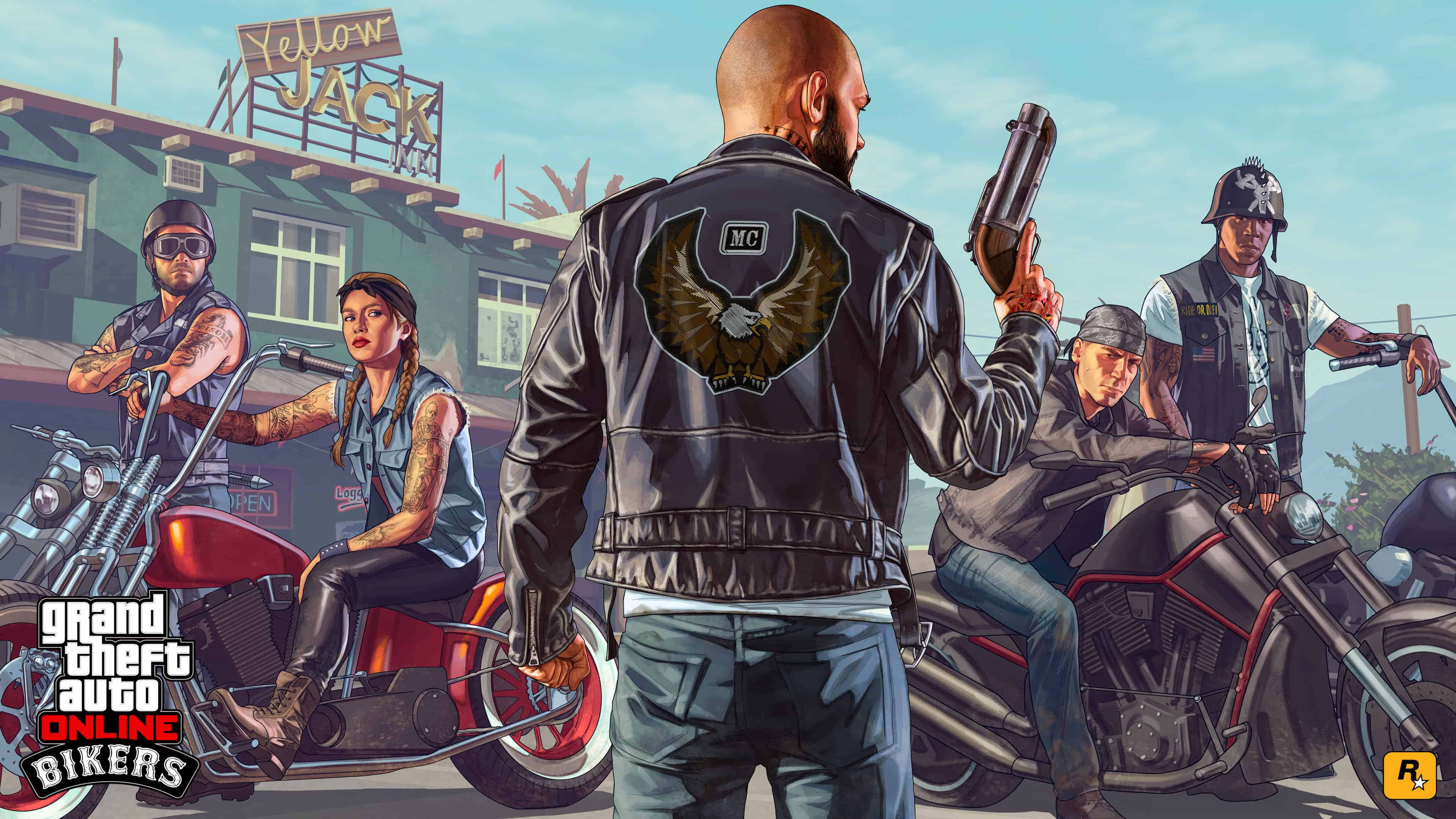 Fondo de GTA Grand Theft Auto Online Póster de Motociclistas Fondos de pantalla