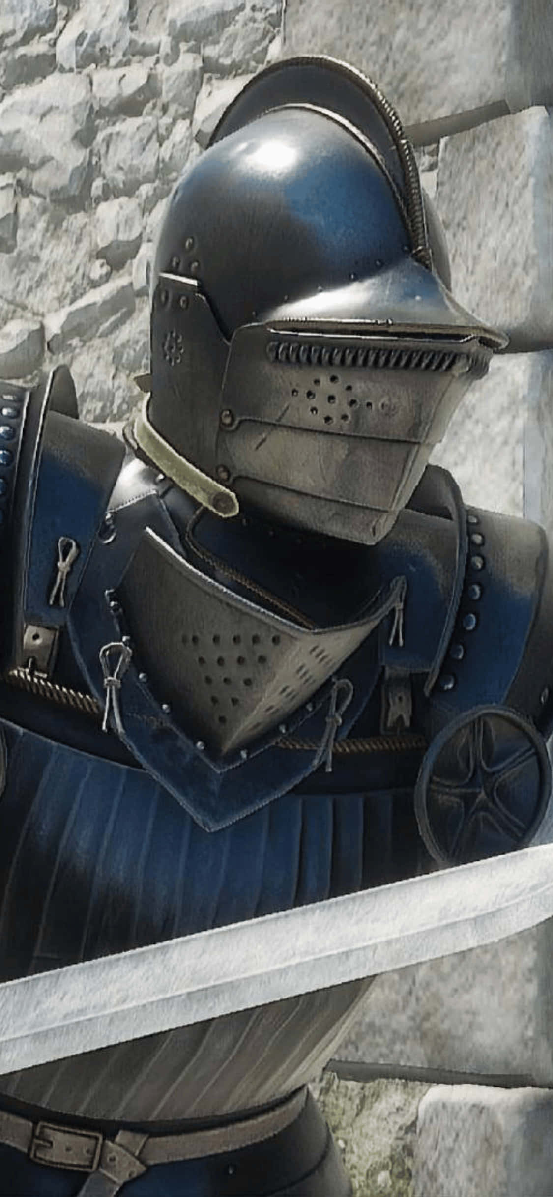 Fondo de Guerrero con Armadura Metálica para iPhone Xs Mordhau Fondos de pantalla
