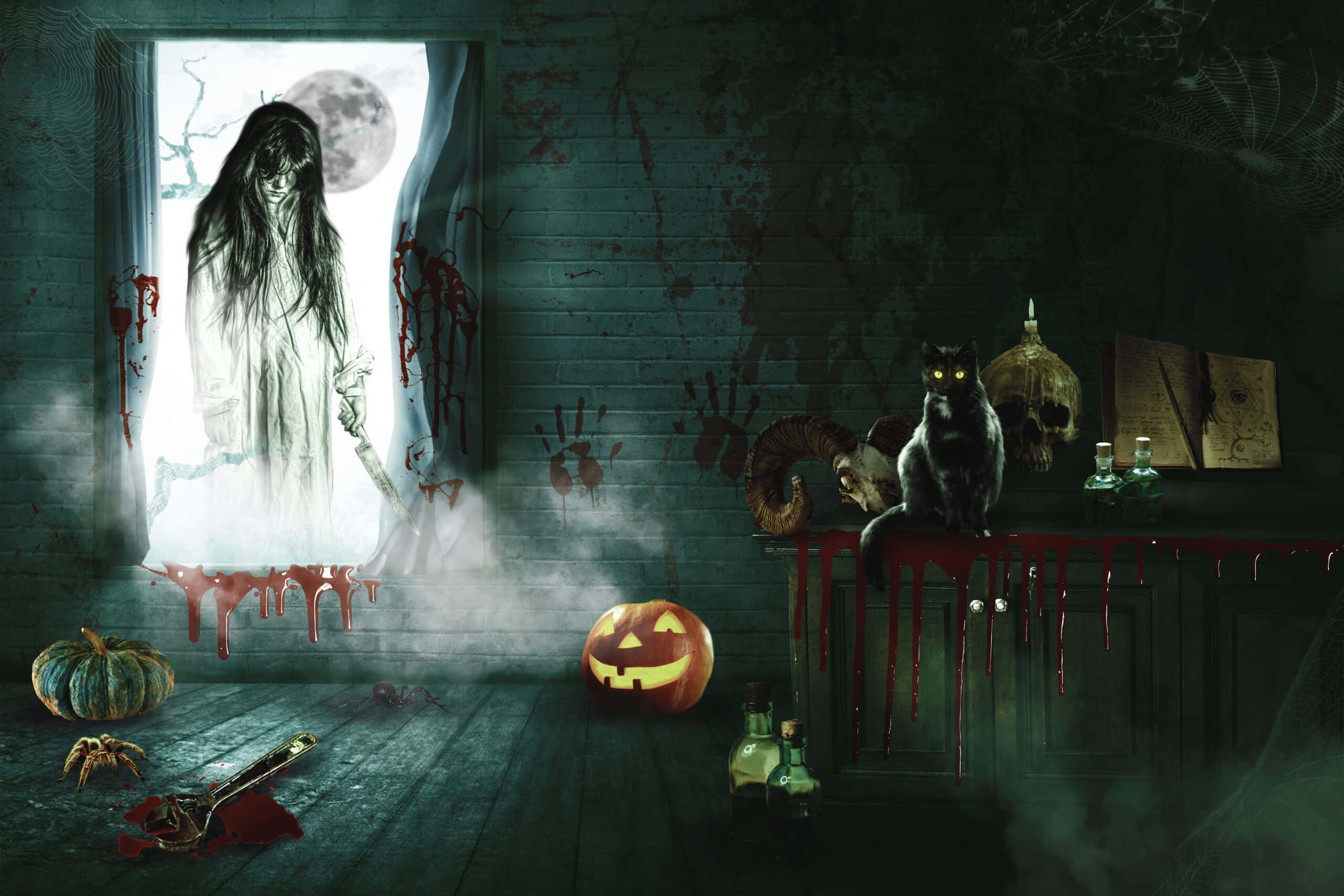 Fondo de Halloween Aterrador Fondos de pantalla