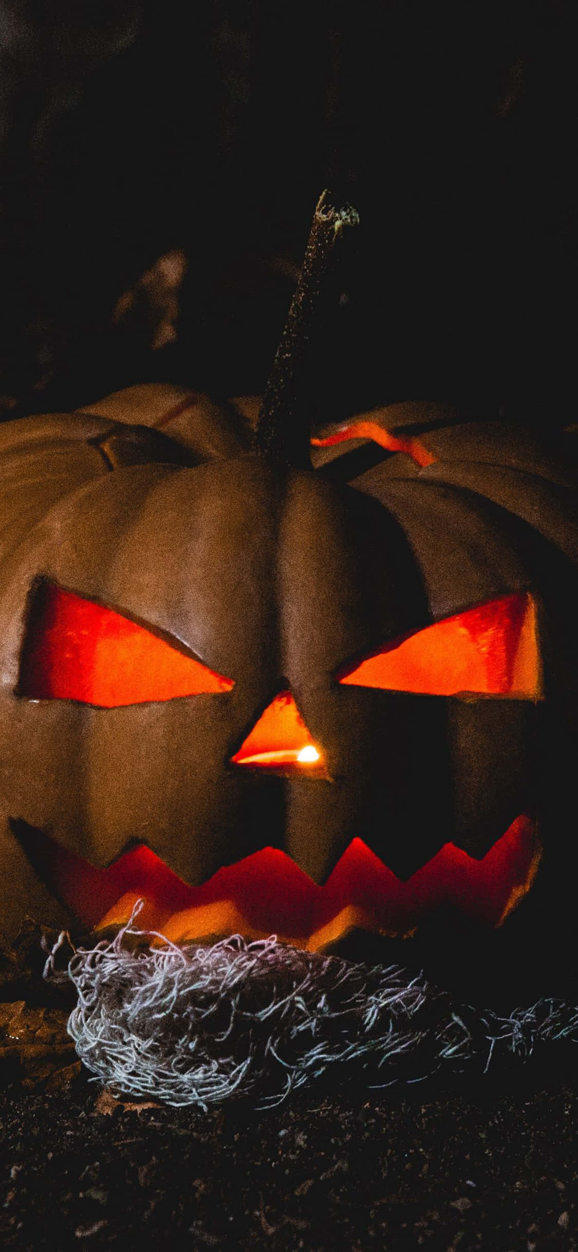 Fondo de Halloween para iPhone de una escalofriante Jack O'Lantern Fondos de pantalla