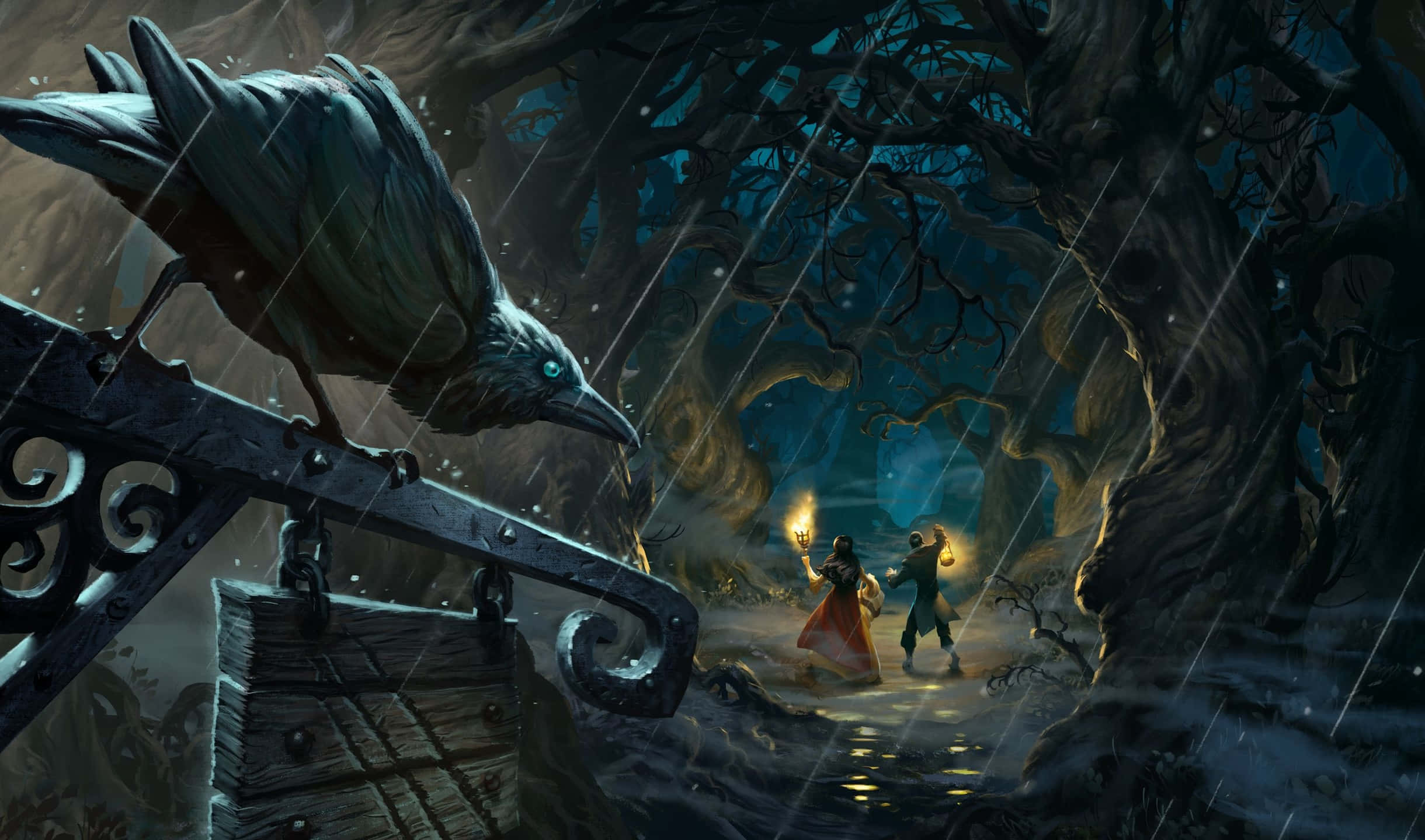 Fondo de Hearthstone 2440x1440 del Bosque Embrujado Fondos de pantalla