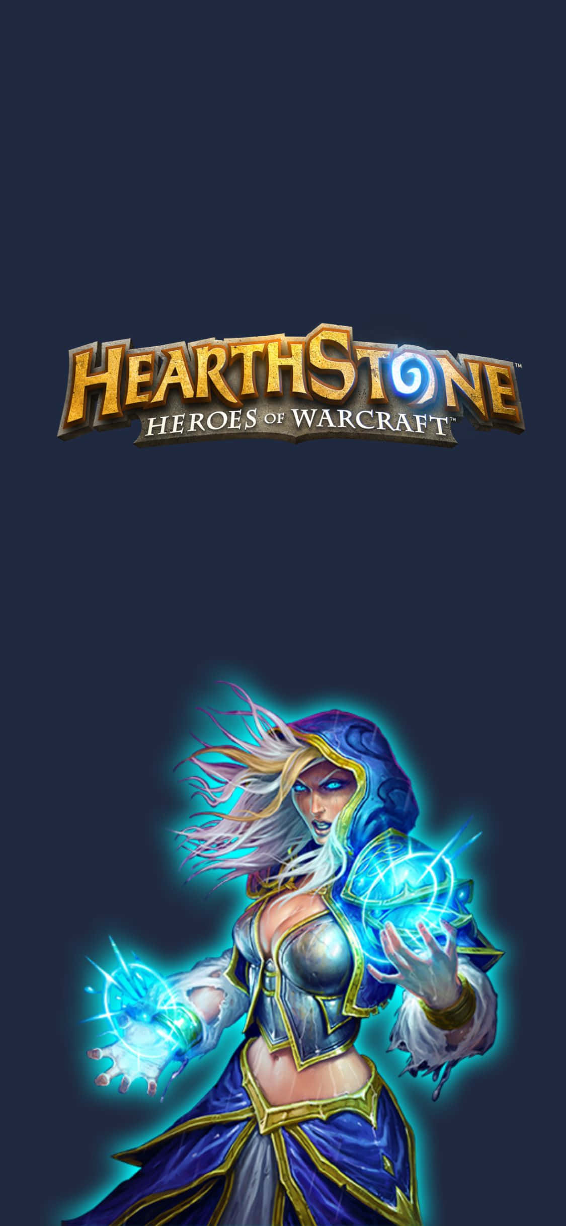 Fondo de Hearthstone para iPhone XS con Jaina Proudmoore Fondos de pantalla