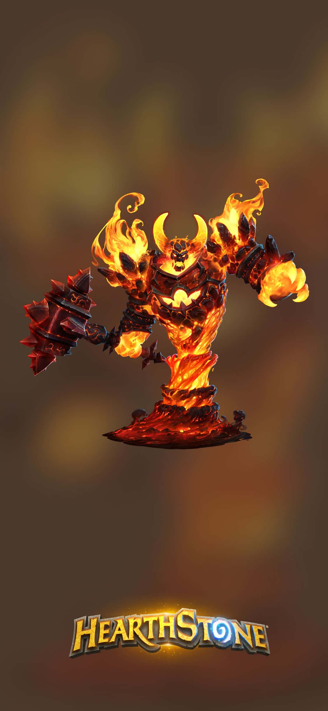 Ragnaros el Señor del Fuego Fondo de Hearthstone para iPhone XS Fondos de pantalla