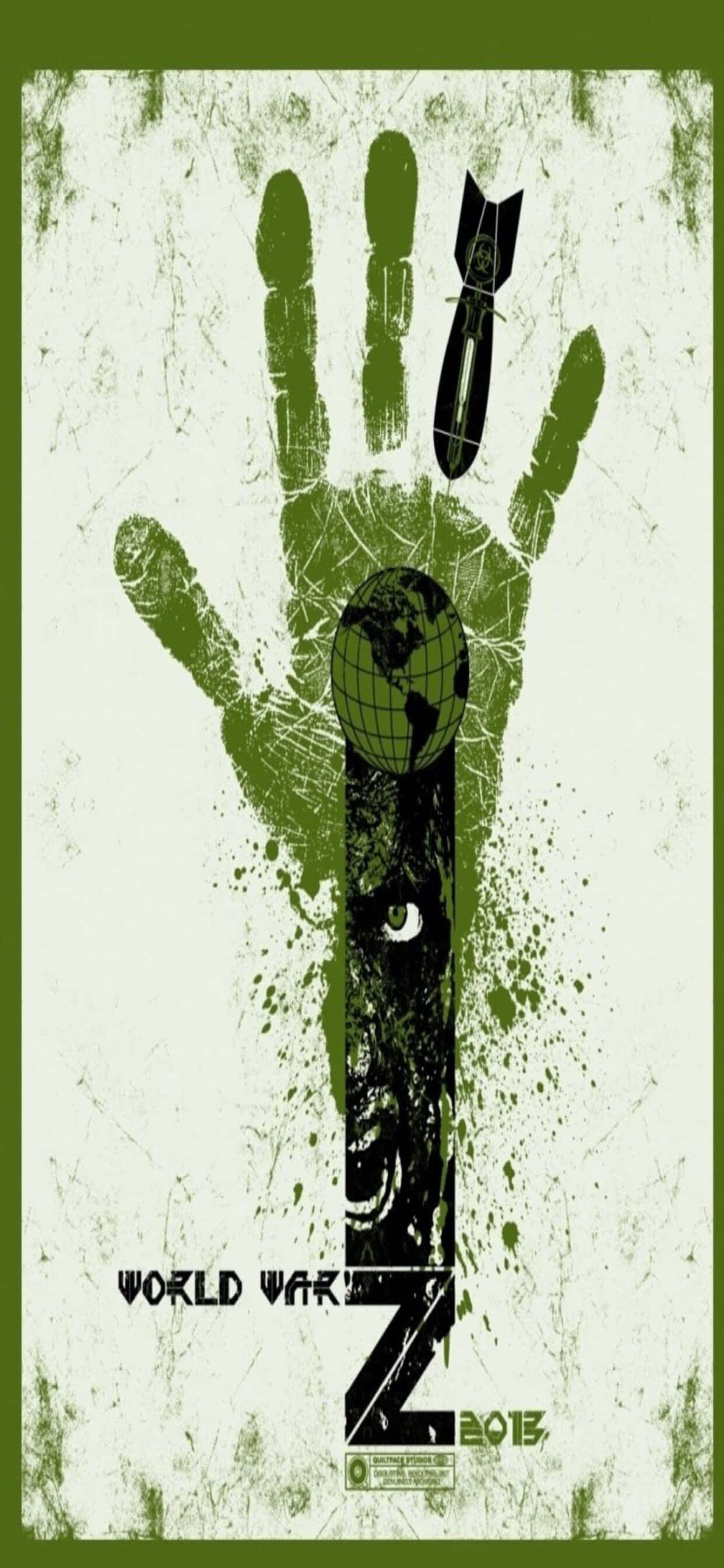 Fondo de Huella Verde para iPhone XS Max World War Z Fondos de pantalla