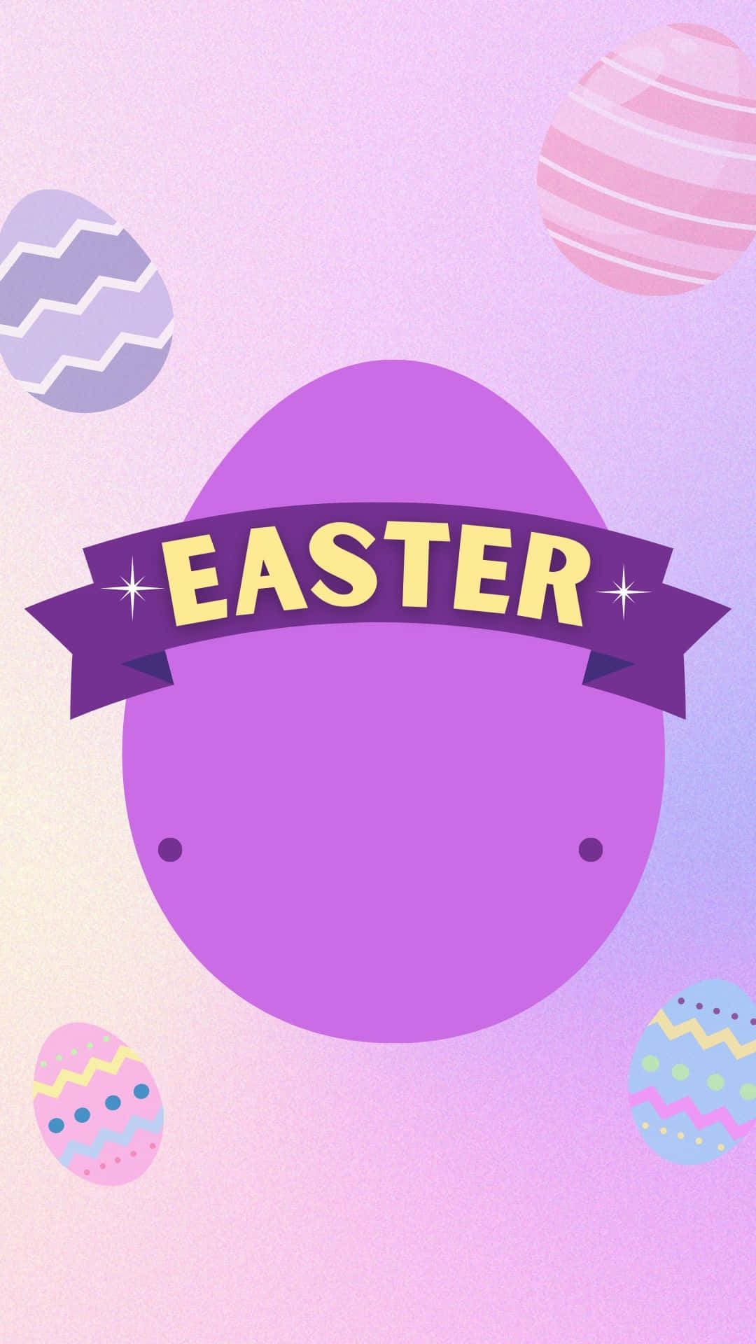 Fondo de Huevo de Pascua con Listón Alrededor Fondos de pantalla