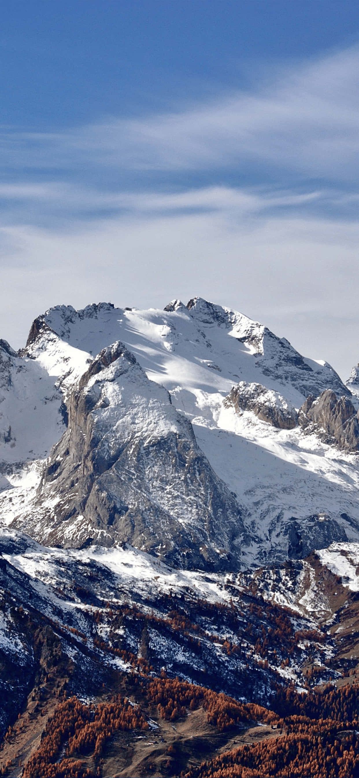 Fondo de Invierno Pico Montaña Rocosa para iPhone XS Max Fondos de pantalla