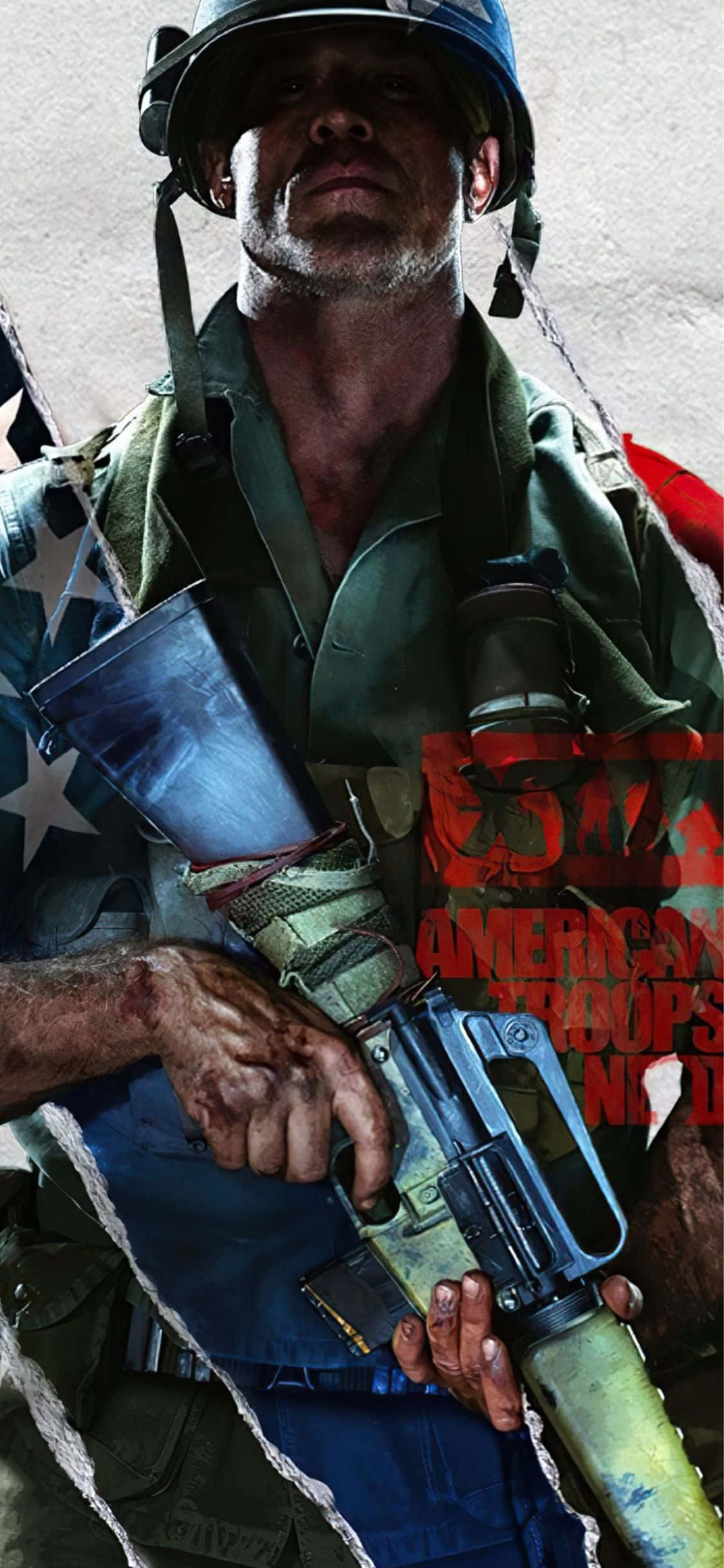 Fondo de iPhone X Call Of Duty Black Ops Cold War Personaje Estadounidense Fondos de pantalla