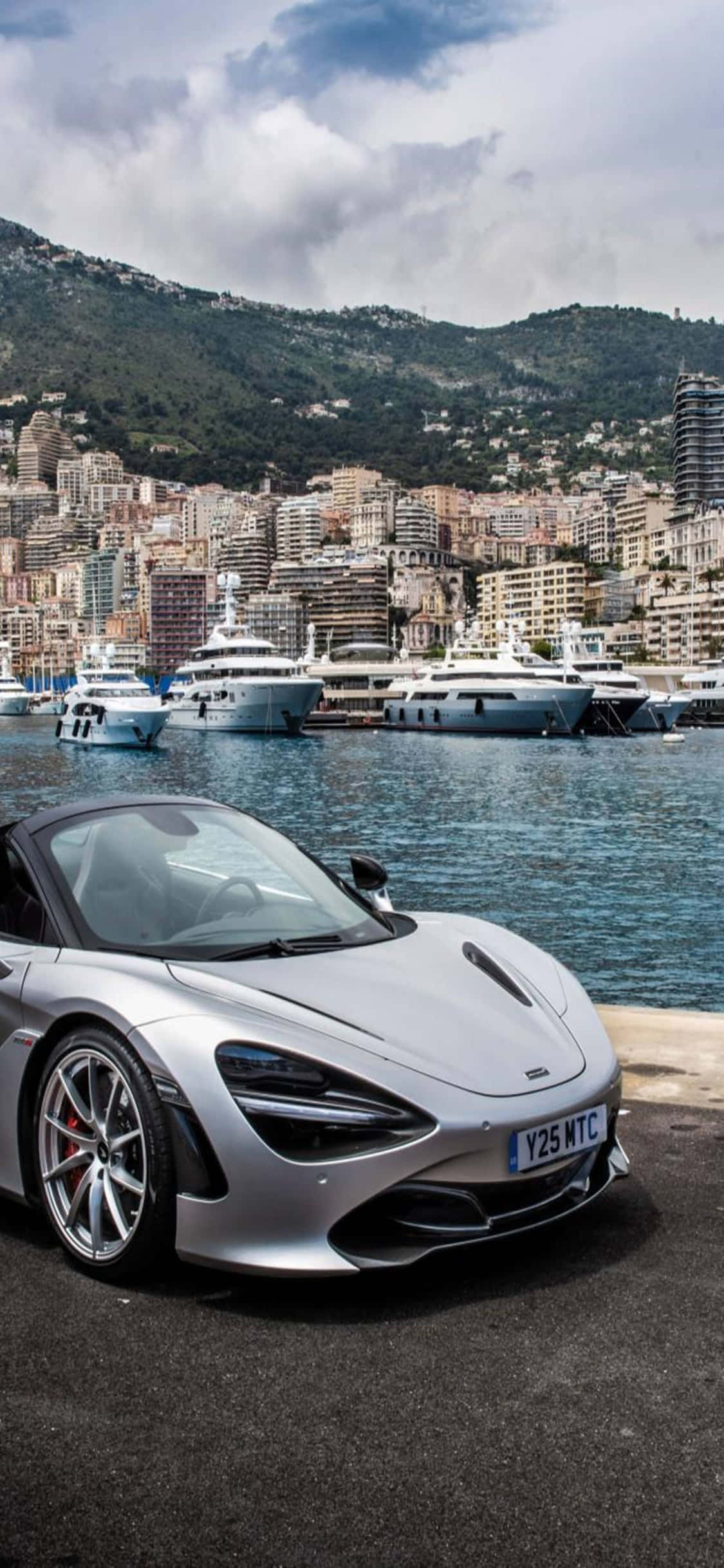 Fondo de iPhone X con McLaren 720s en Montecarlo Fondos de pantalla
