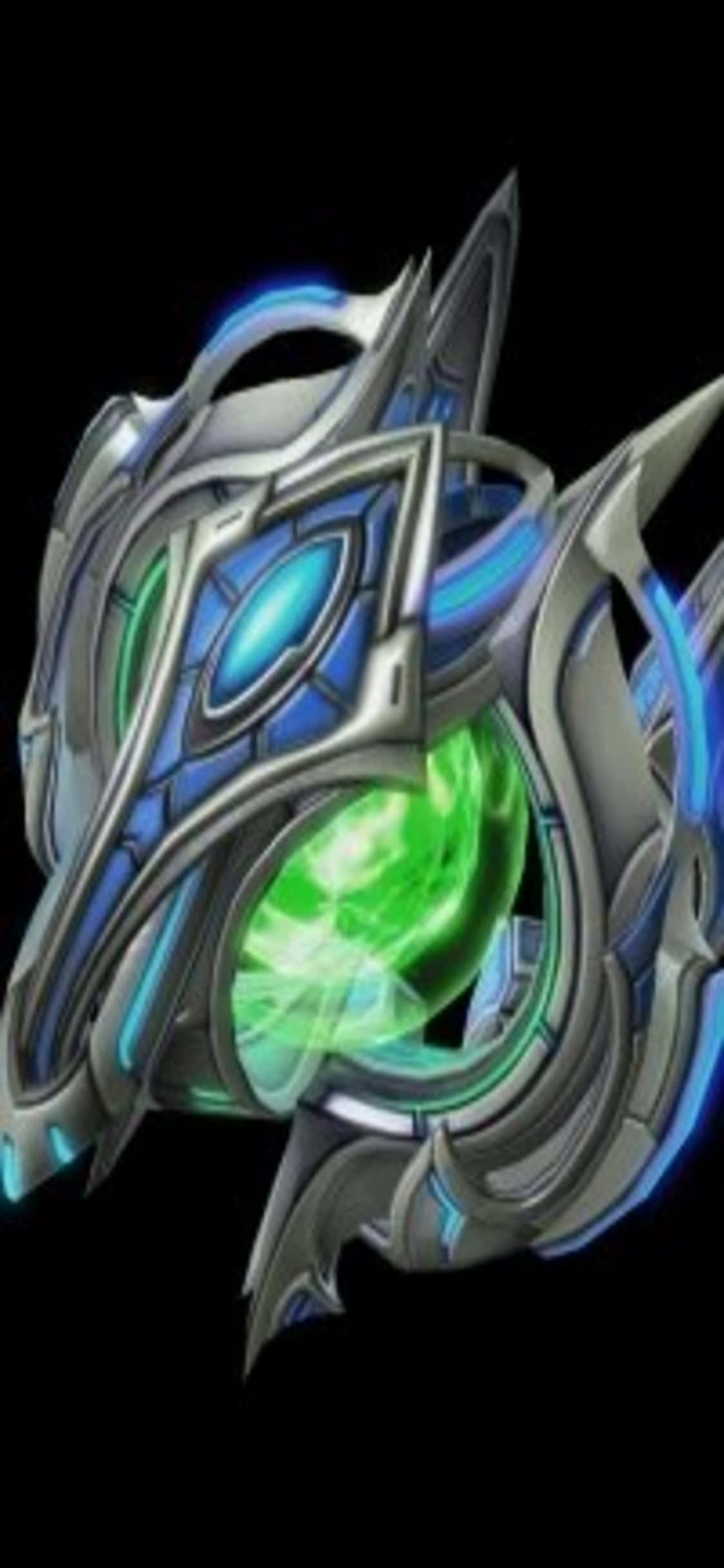 Fondo de iPhone X de StarCraft II con Núcleo Verde Fondos de pantalla
