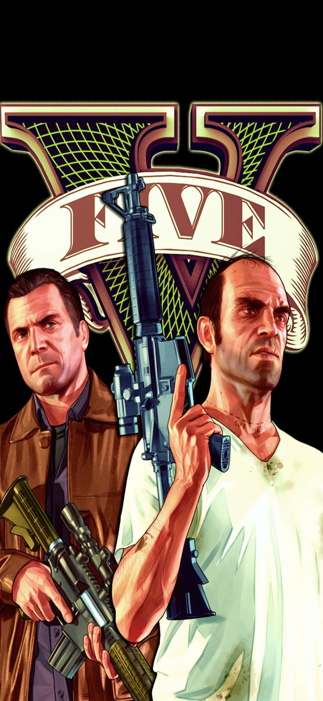 Fondo de iPhone X Grand Theft Auto V Michael y Trevor Fondos de pantalla