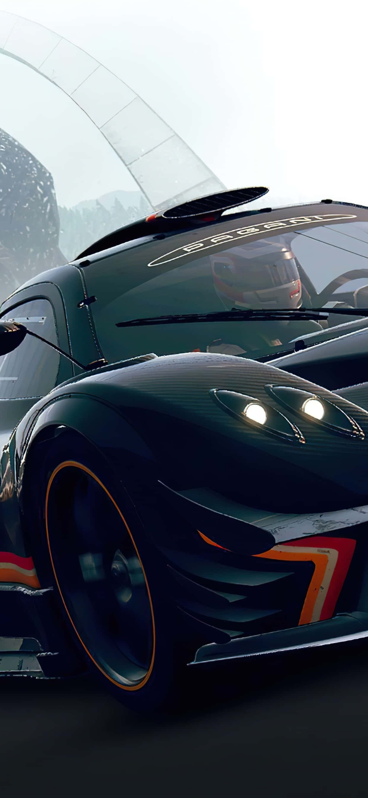 Fondo de iPhone X Grid Autosport y Piloto de Carreras Fondos de pantalla