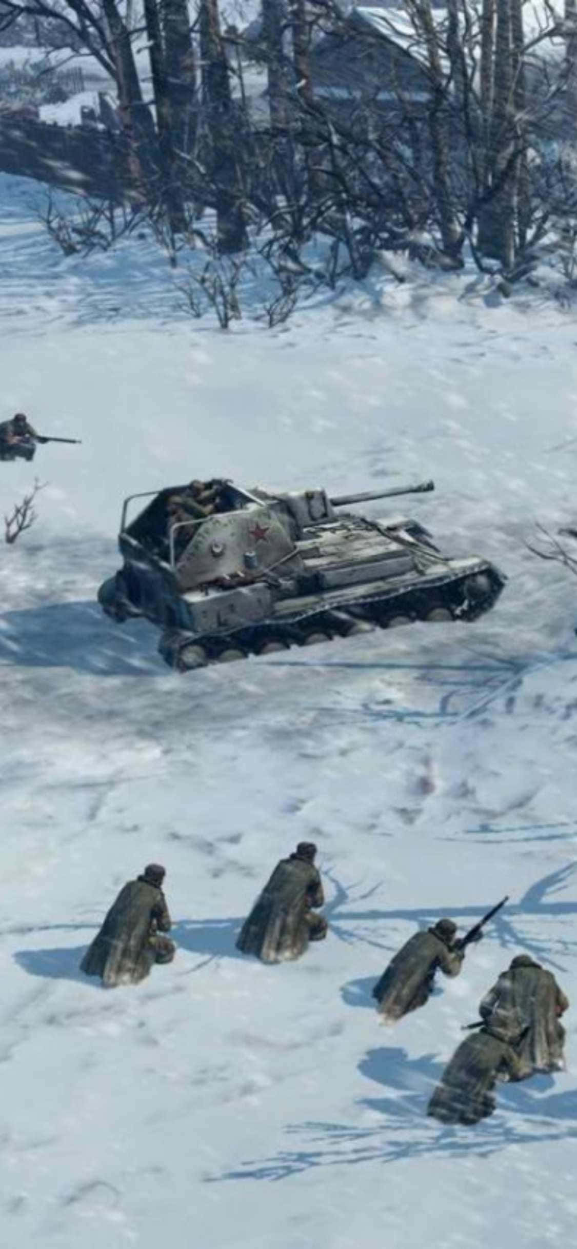 Fondo de iPhone Xs Company Of Heroes 2 Escondiéndose Fondos de pantalla