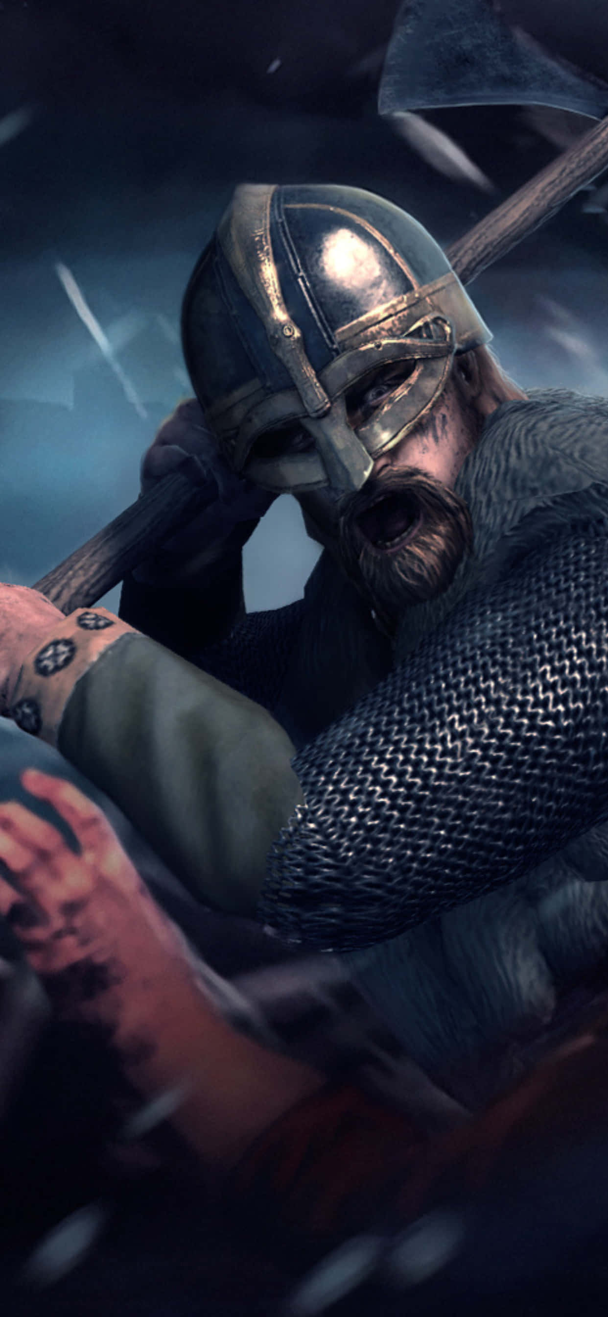 Fondo de iPhone XS Max con el caballero despiadado de Total War: Attila Fondos de pantalla