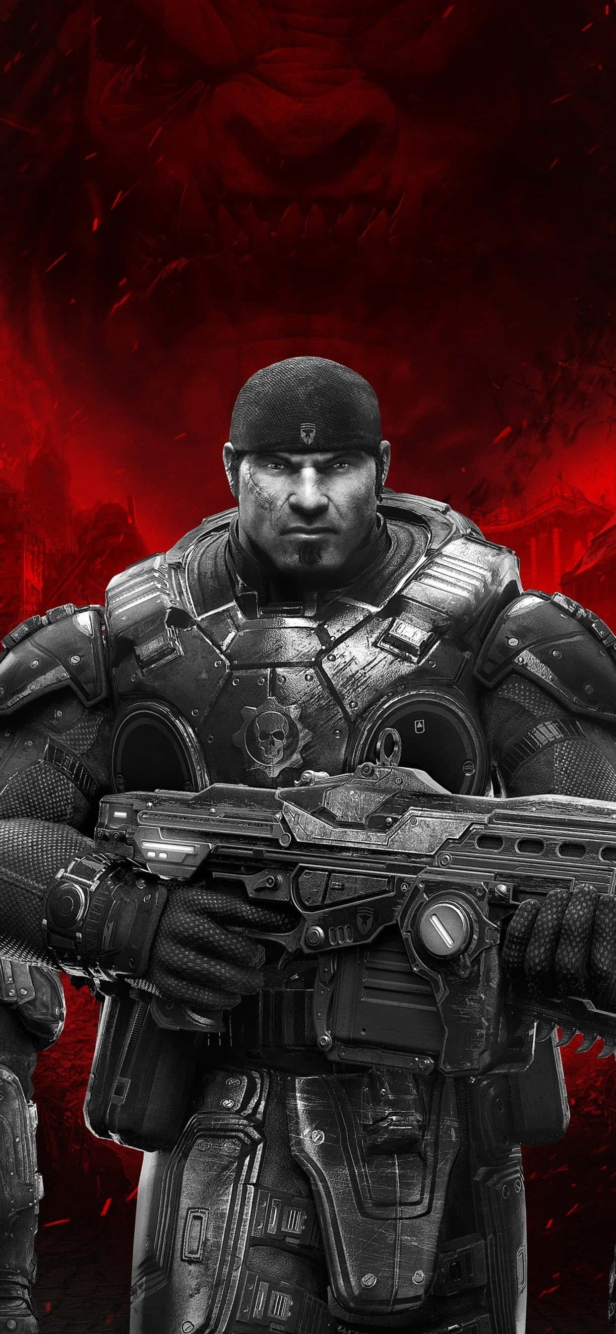 Fondo de iPhone XS Max con Marcus de Gears of War 5 Fondos de pantalla
