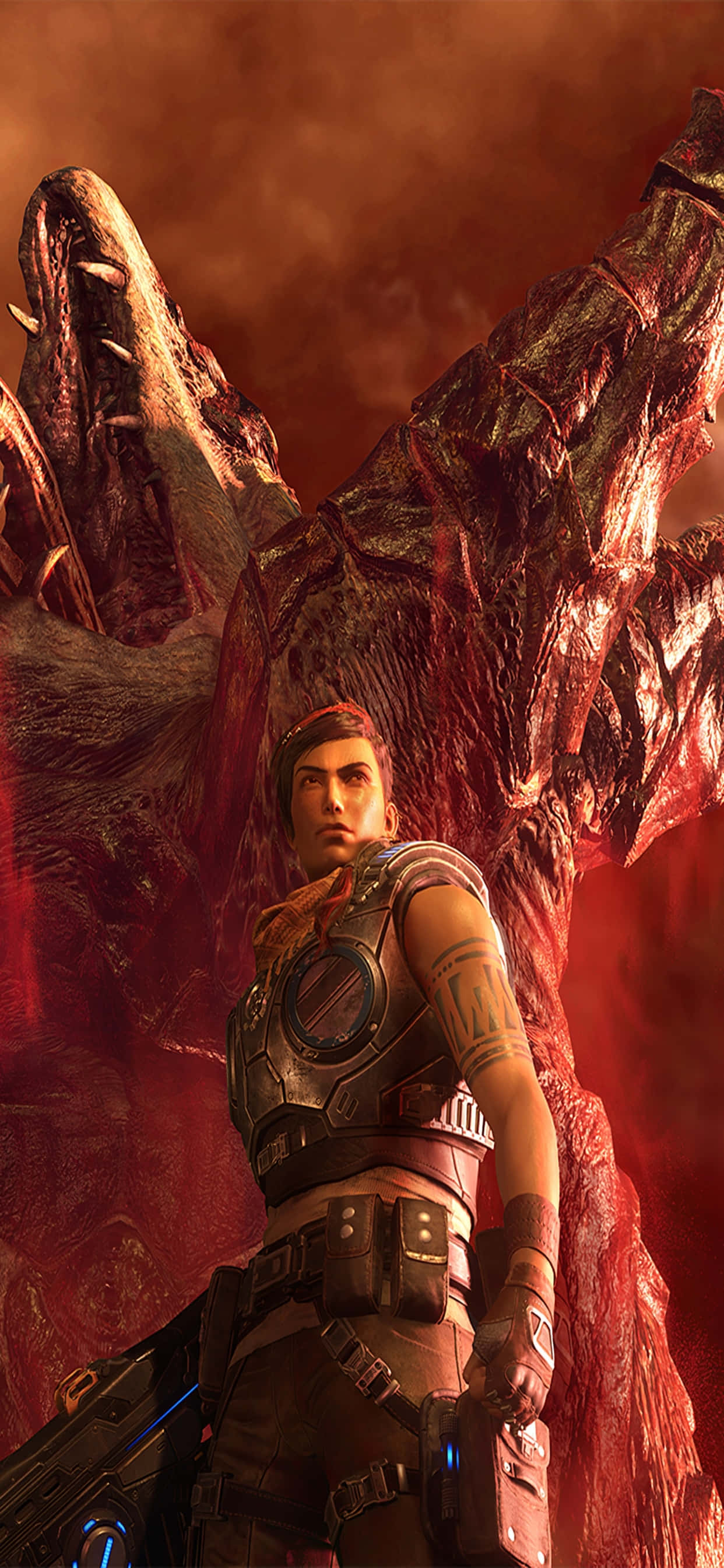 Fondo de iPhone XS Max de Gears of War 5 Kait Kraken Fondos de pantalla