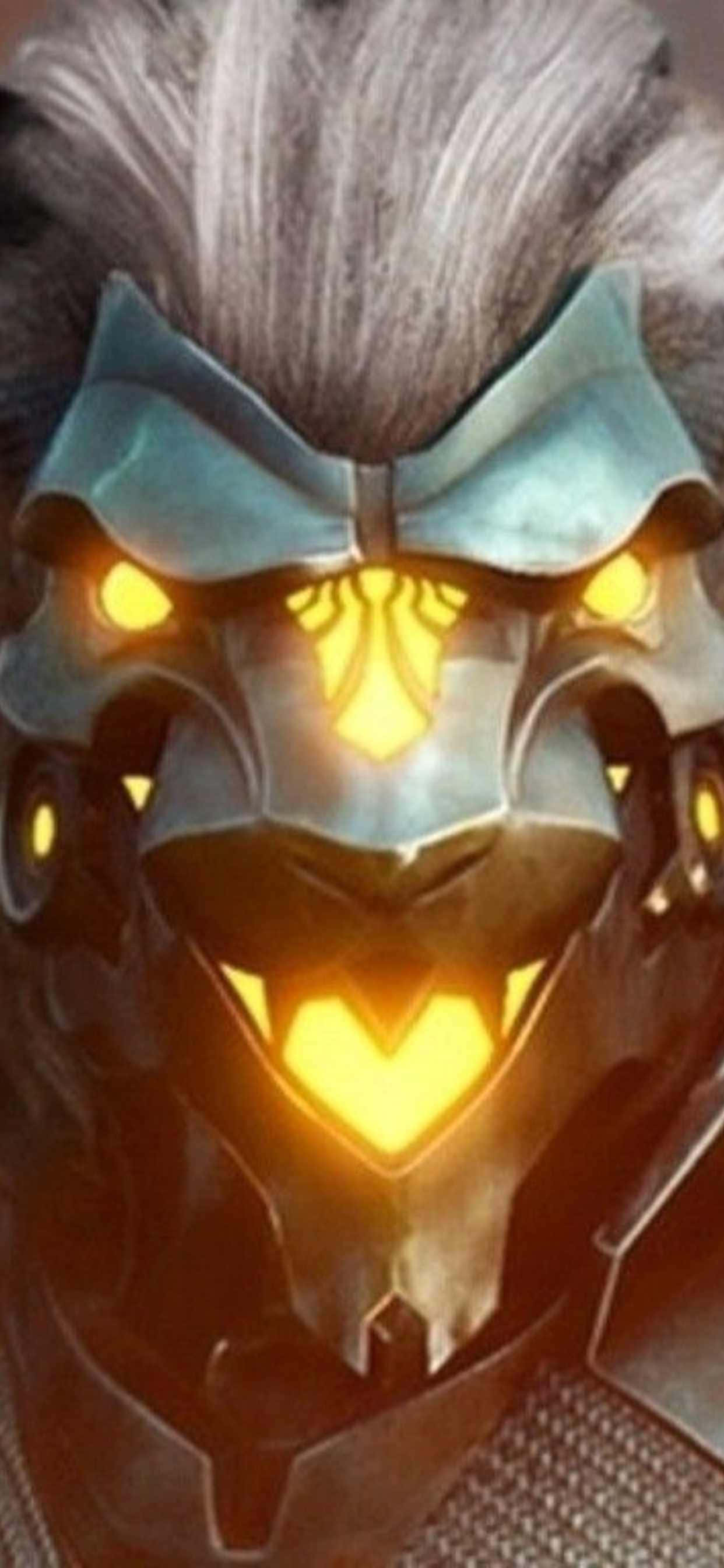 Fondo de iPhone Xs Max Godfall con Cara de Silvermane Fondos de pantalla