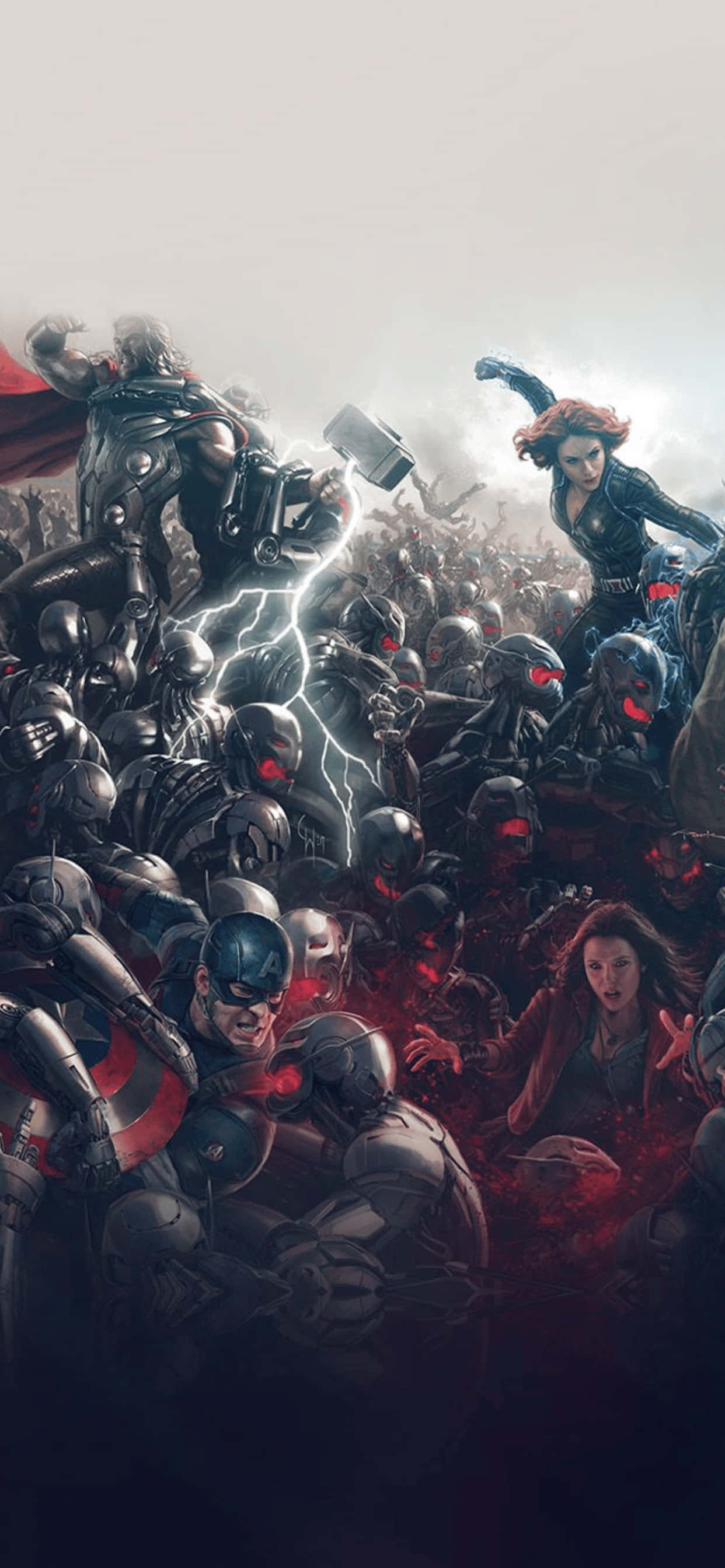 Fondo de iPhone XS Max Marvel Avengers Era de Ultrón Fondos de pantalla