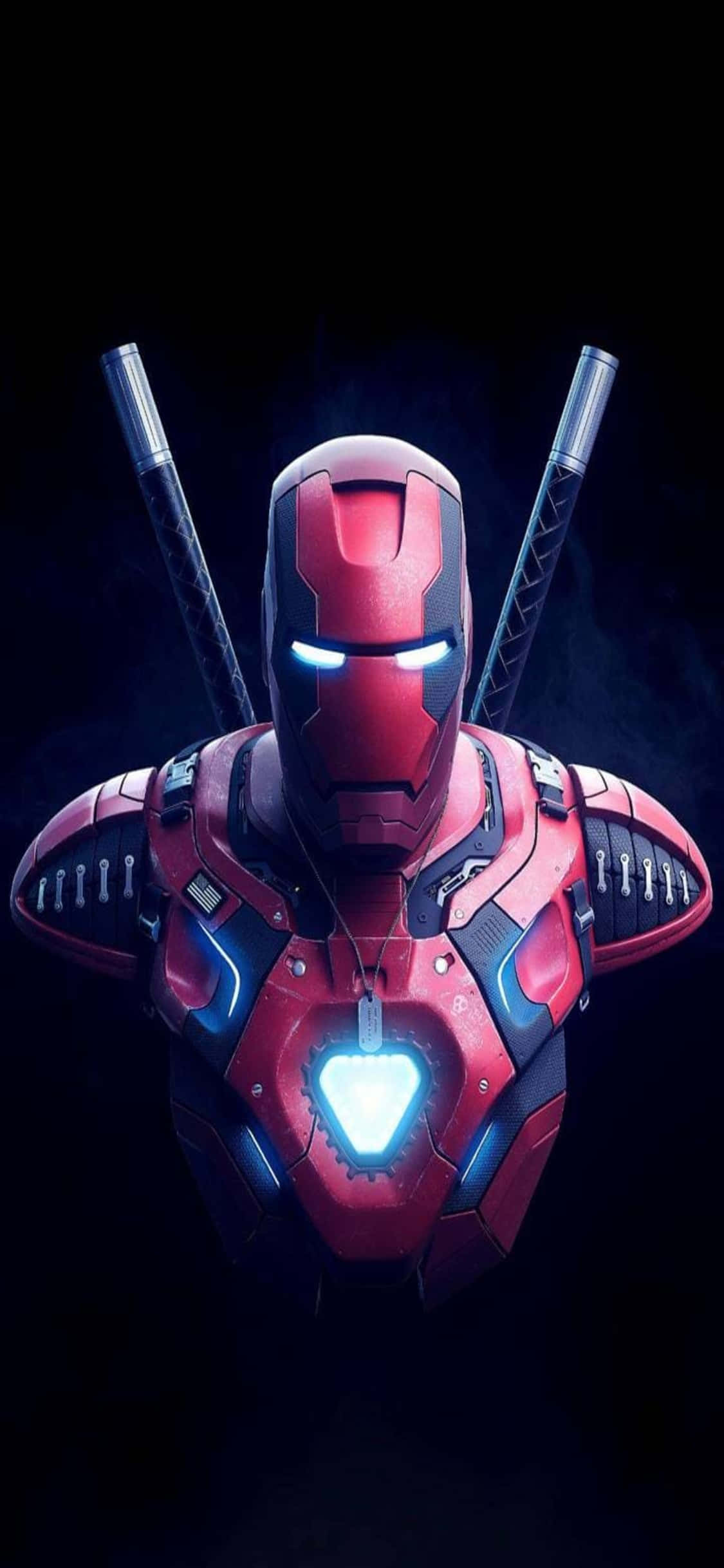 Fondo de Iron Man para iPhone X Combinado con Deadpool Fondos de pantalla