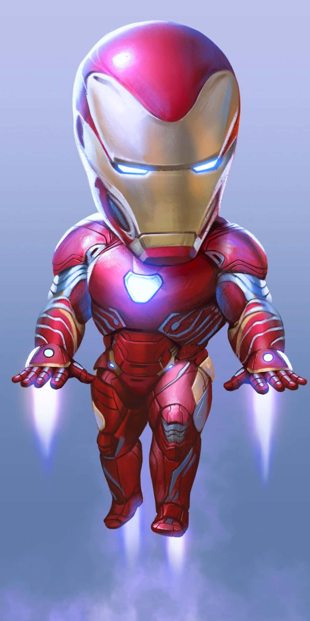 Fondo de Iron Man Chibi Volando para Pixel 3 Fondos de pantalla