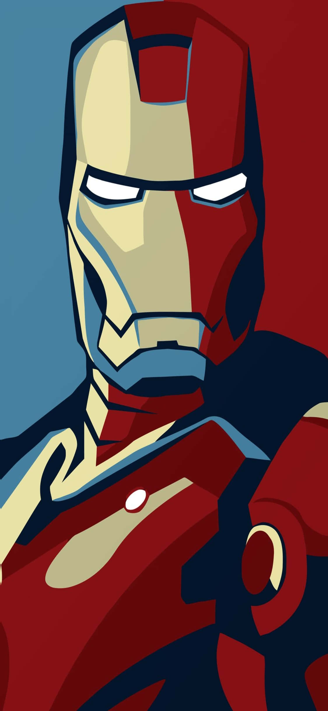 Fondo de Iron Man para iPhone X con Edición Azul y Roja Fondos de pantalla
