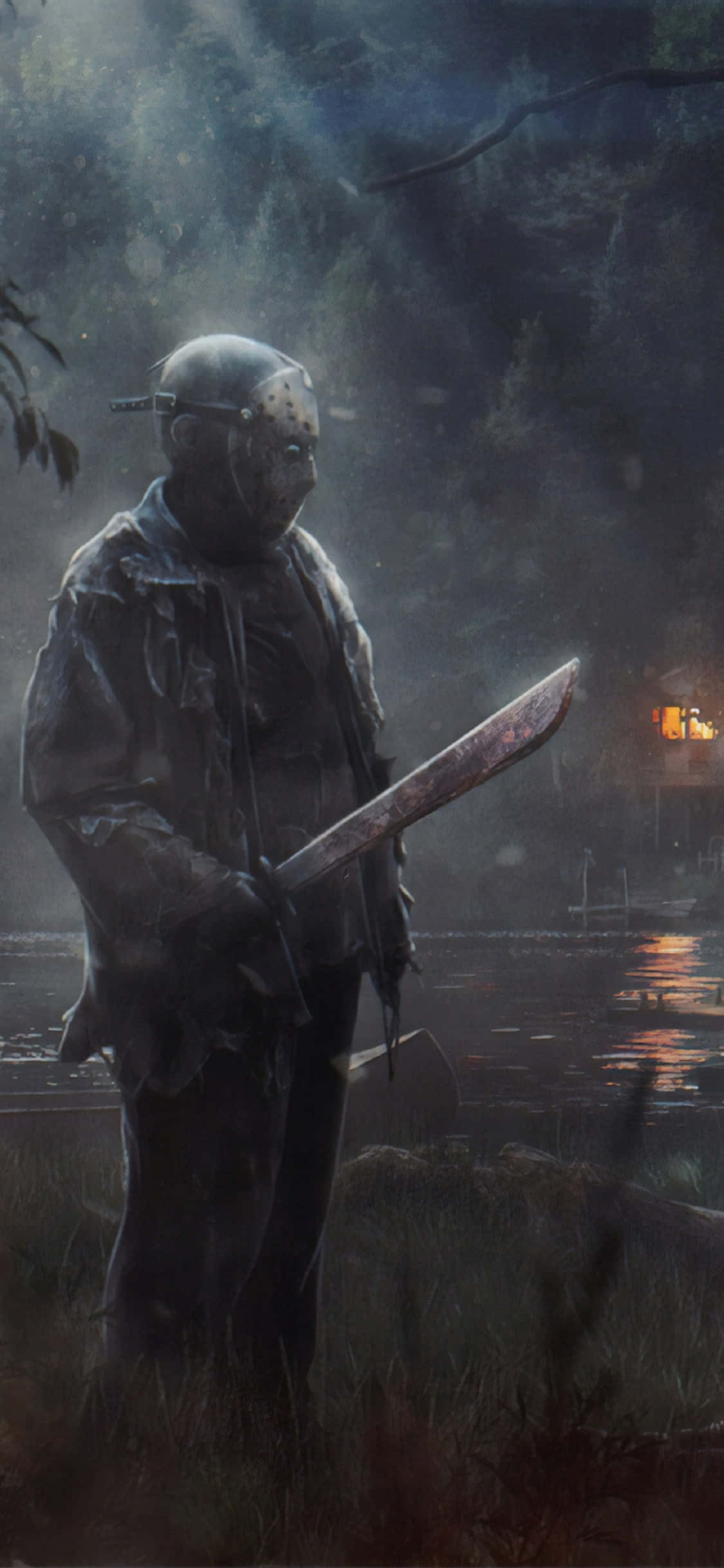 Fondo de Jason Voorhees para iPhone X de Shadow of Mordor Fondos de pantalla