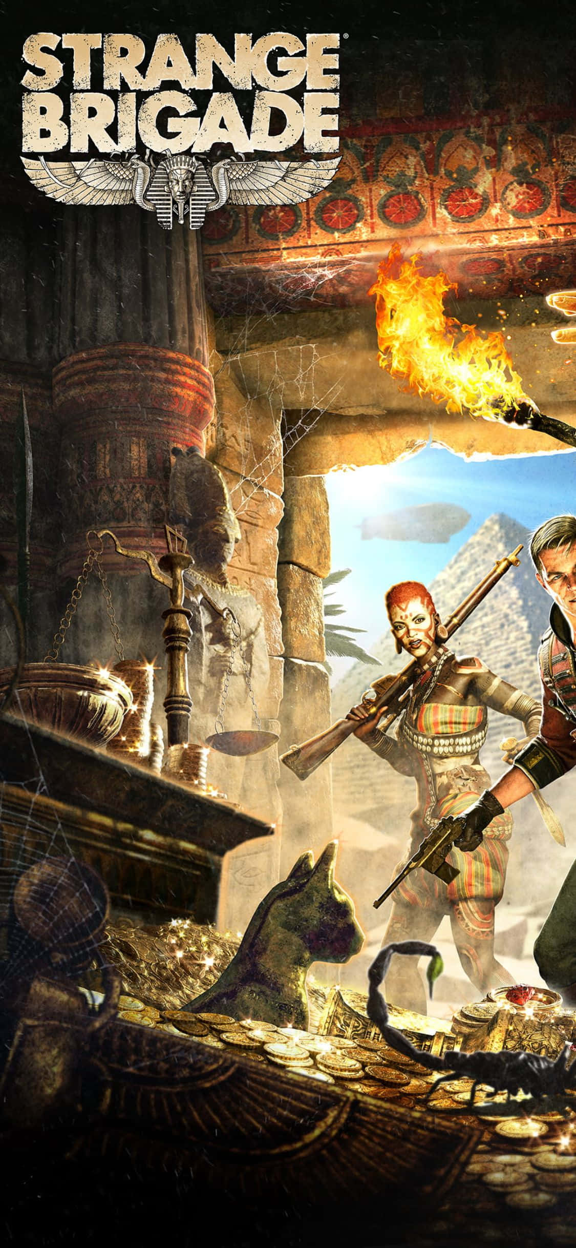 Fondo de juego emocionante para iPhone X de Strange Brigade Fondos de pantalla