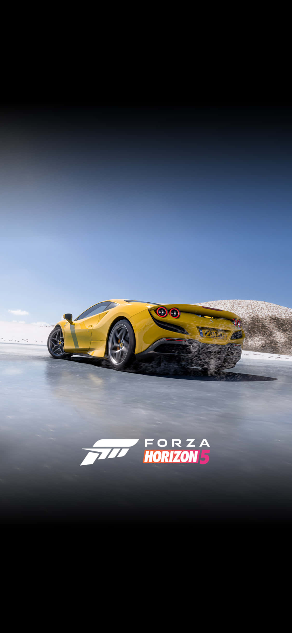 Fondo de Lamborghini acelerando para iPhone X de Forza Motorsport 7 Fondos de pantalla