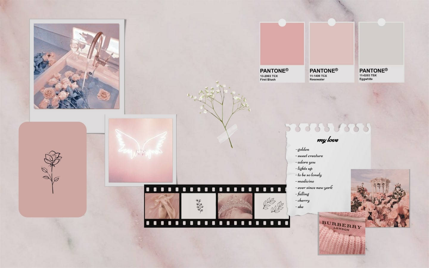 Fondo de Laptop Rosa y Crema para Pinterest Fondos de pantalla