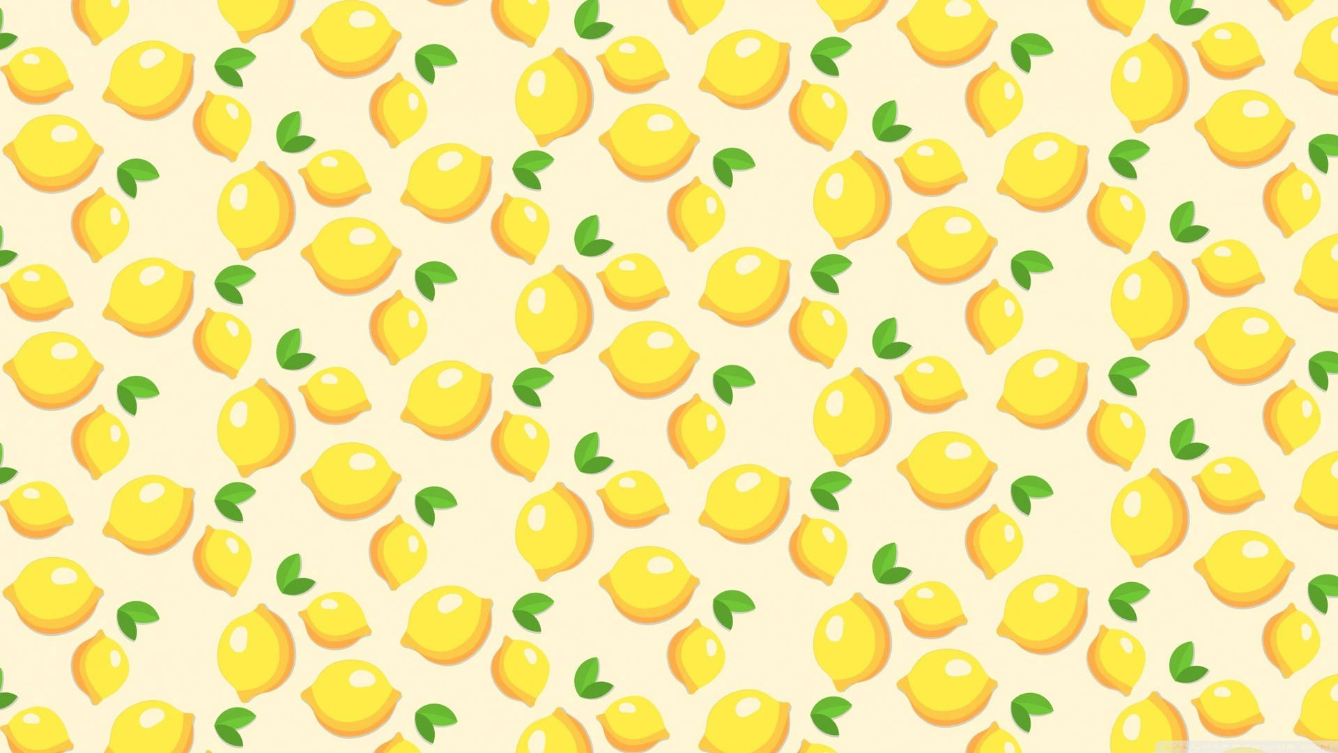 Fondo de pantalla de laptop con patrón estético de limones