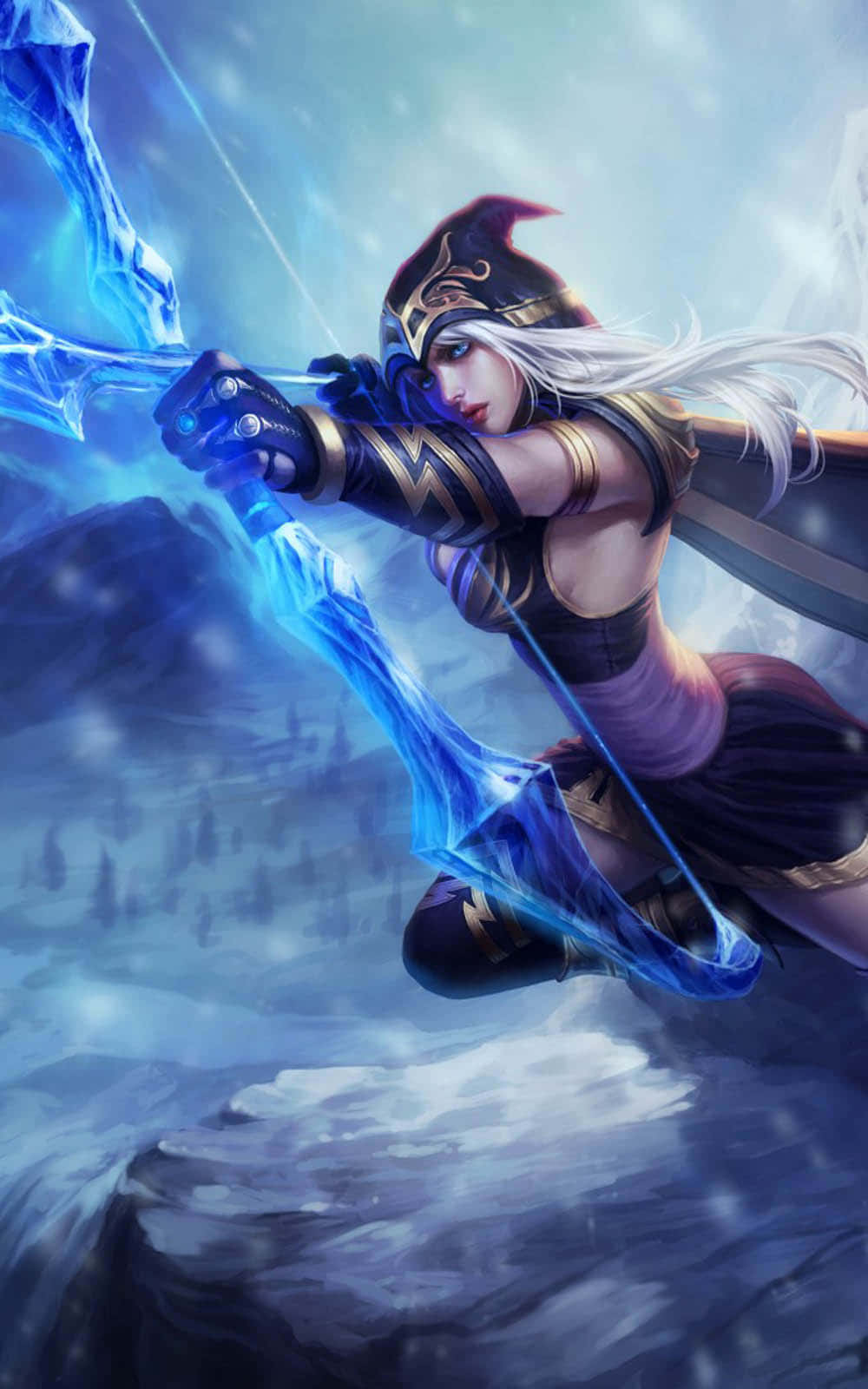 Fondo de League of Legends y Ashe para Pixel 3 Fondos de pantalla