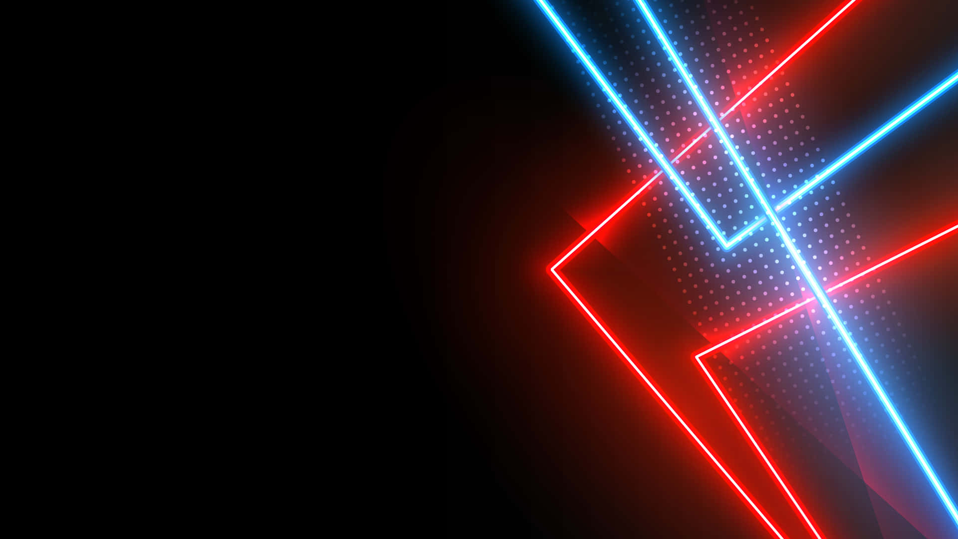 Fondo de Líneas Azules y Rojas Neón Fondos de pantalla