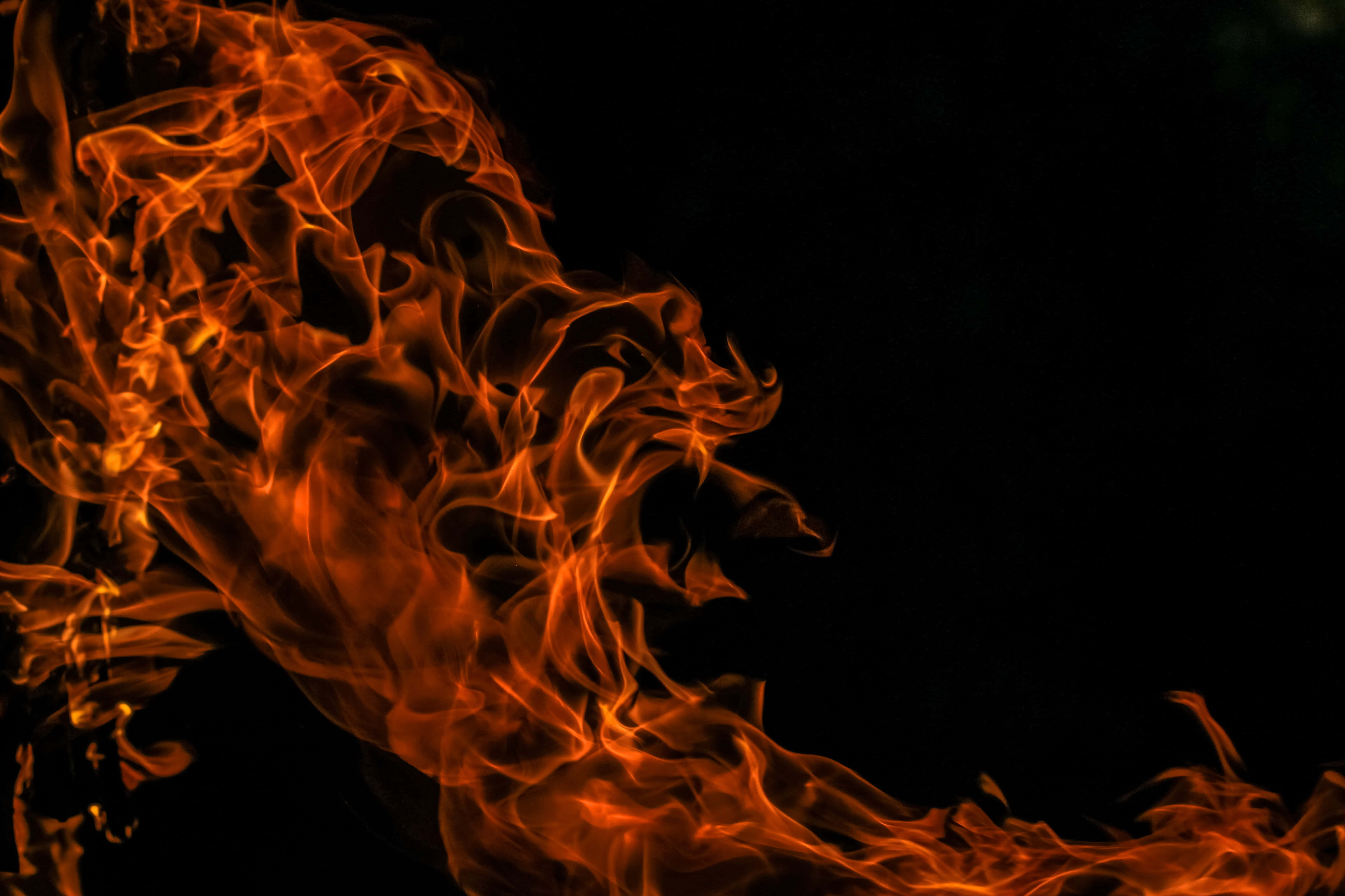 Fondo de llama con forma de dragón Fondos de pantalla