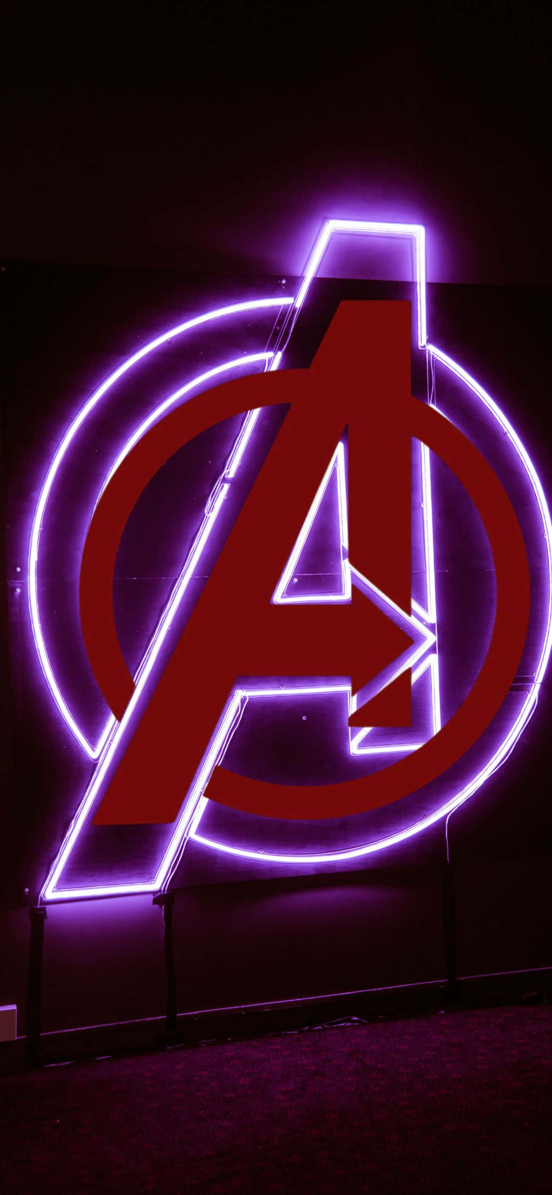 Fondo de Logo Rojo de Avengers para iPhone XS Fondos de pantalla