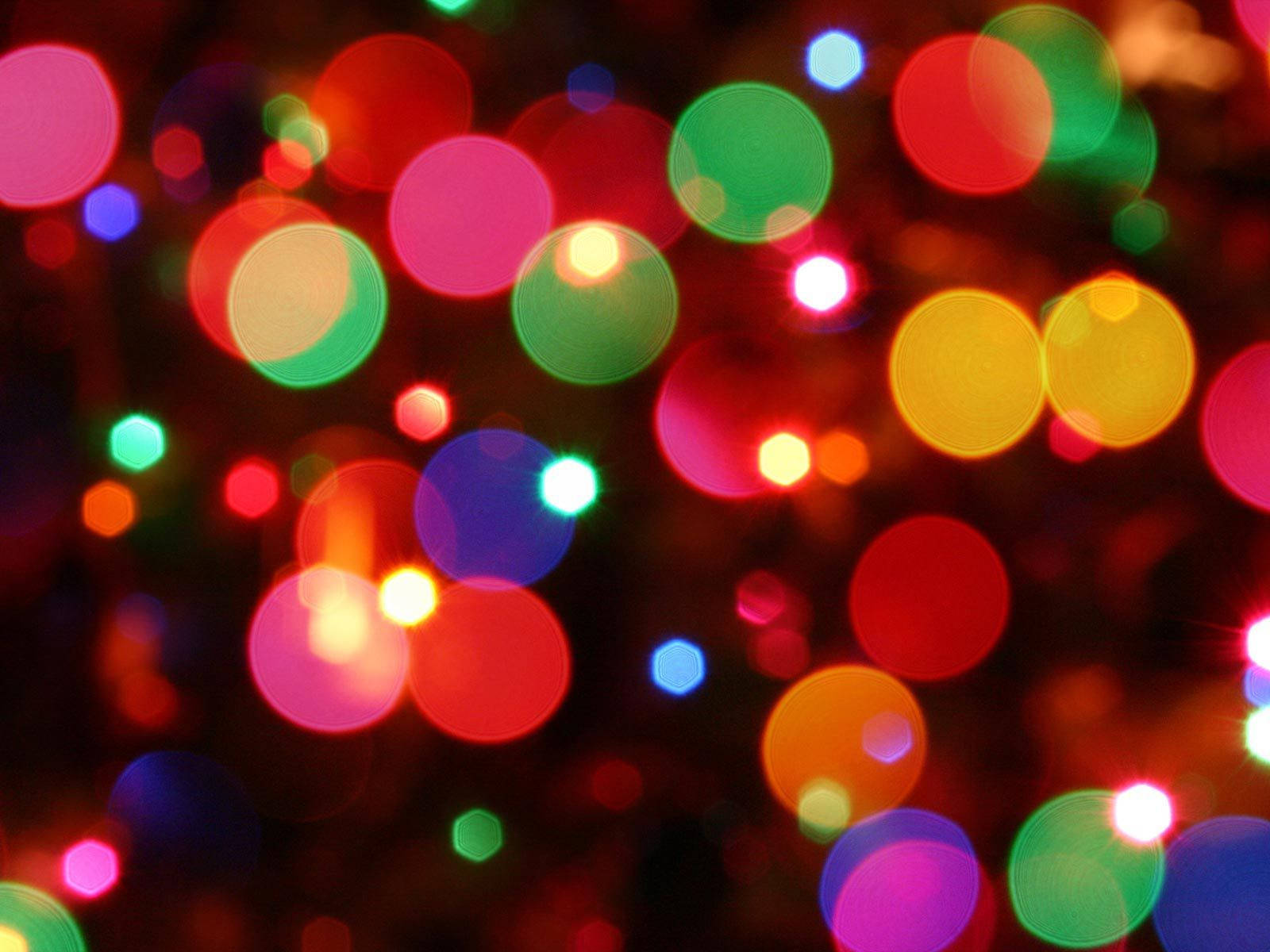 Fondo de Luces Navideñas Coloridas con Efecto Bokeh Fondos de pantalla