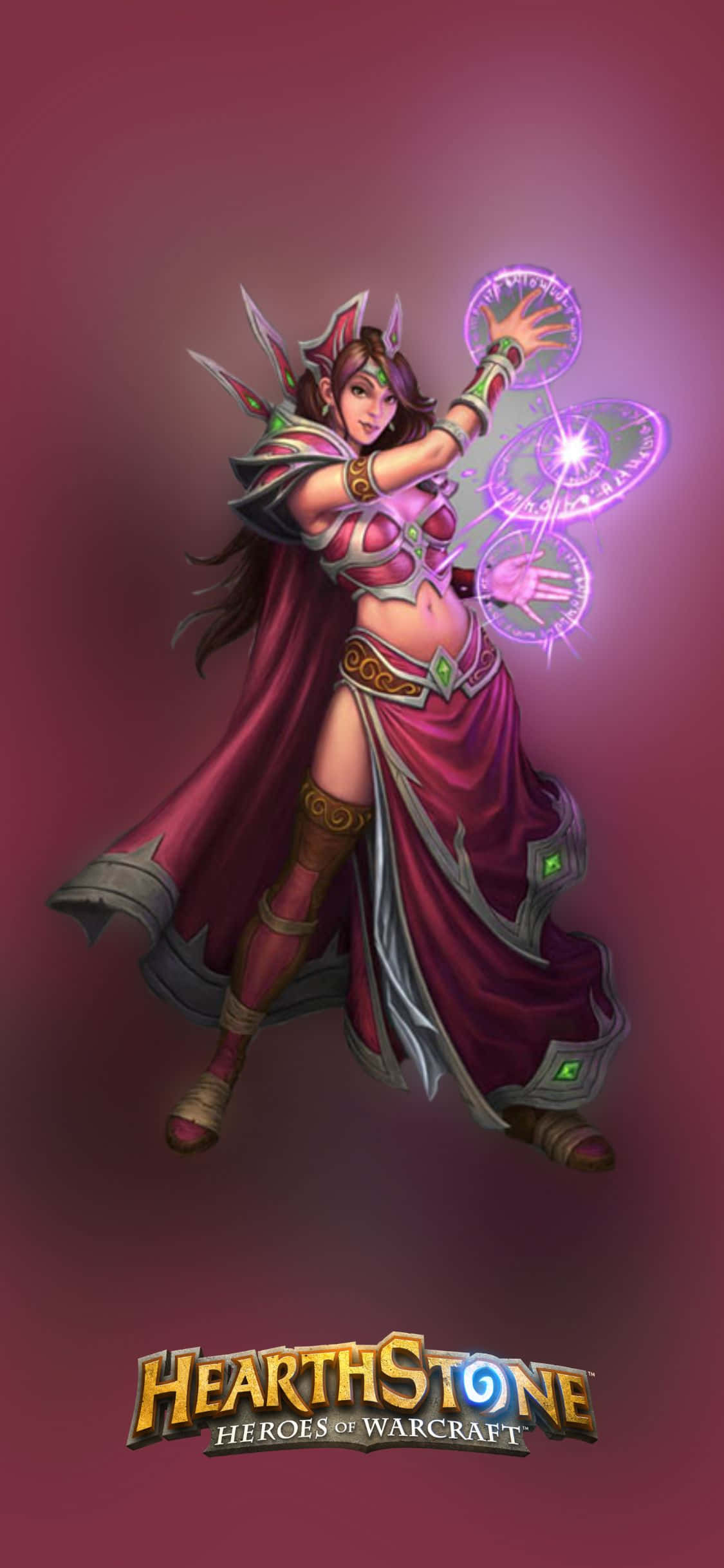 Fondo de Mago Arcano para iPhone XS de Hearthstone Fondos de pantalla
