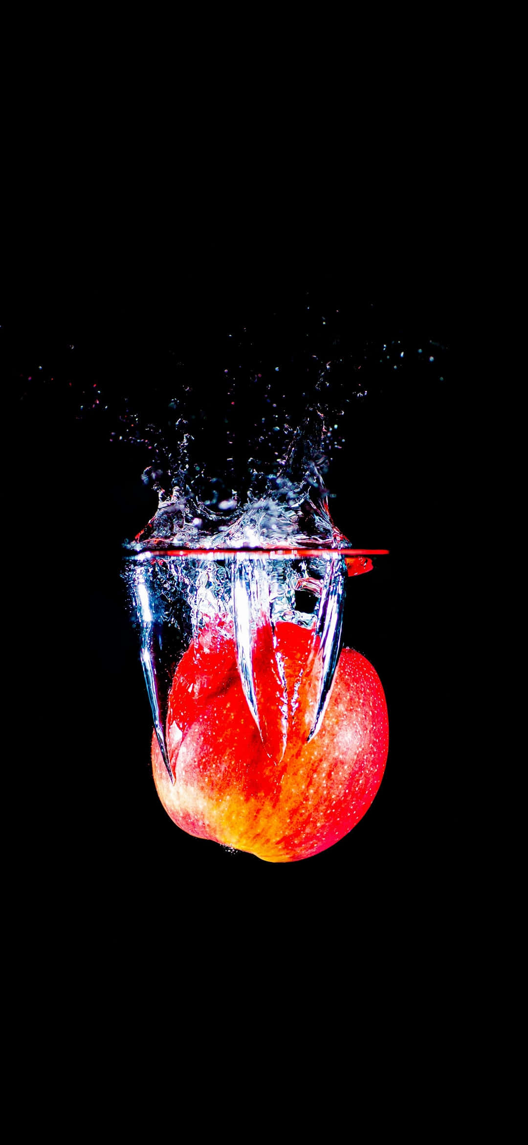 Fondo de Manzana Roja con Salpicadura de Agua para Pixel 3XL AMOLED Fondos de pantalla